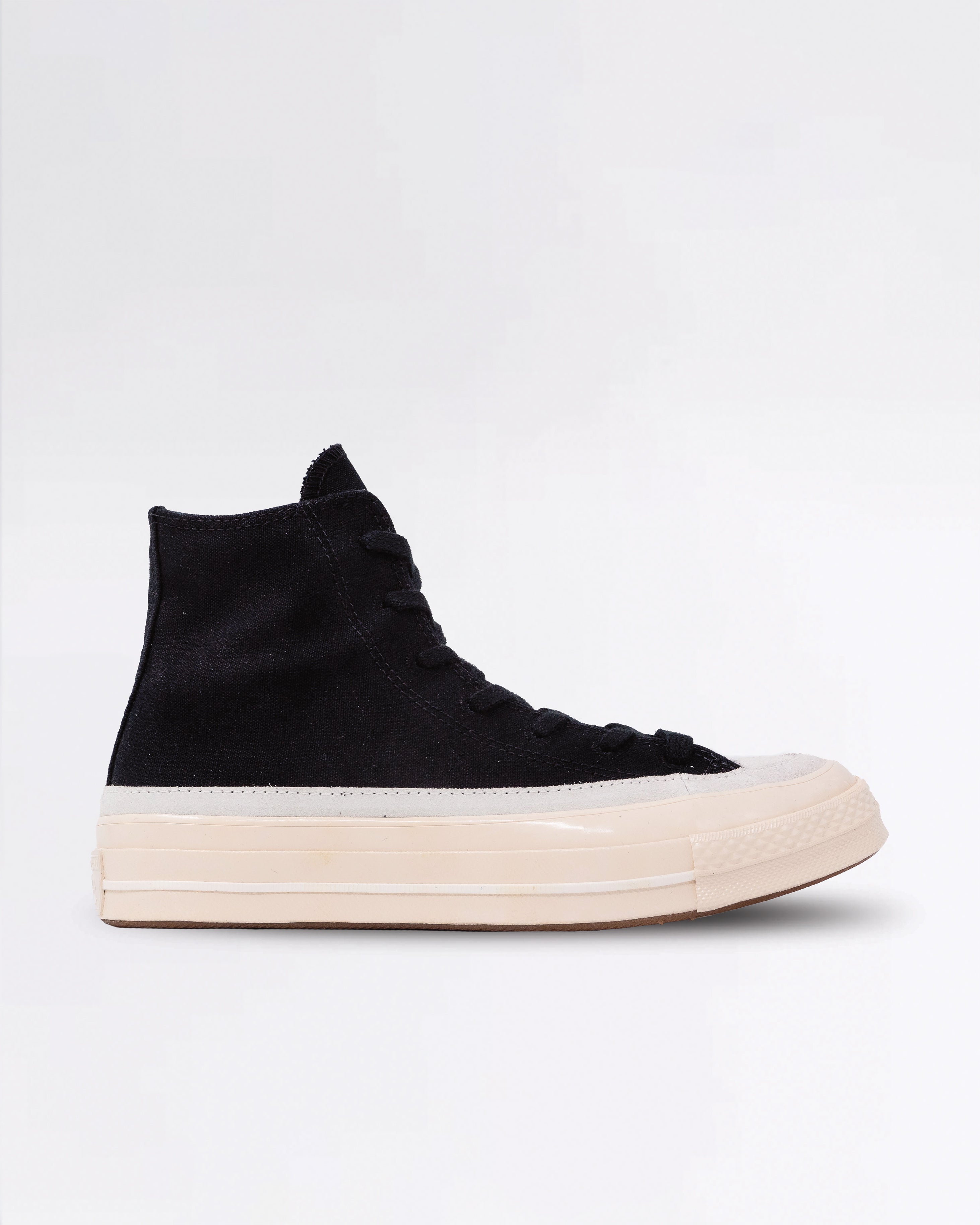 CHUCK 70 HI BLACK/NATURAL IVORY – Laced Run - Main Image