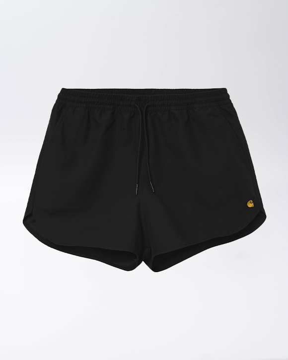 W' CHASE SWIM TRUNKS BLACK – Laced Run - Main Image