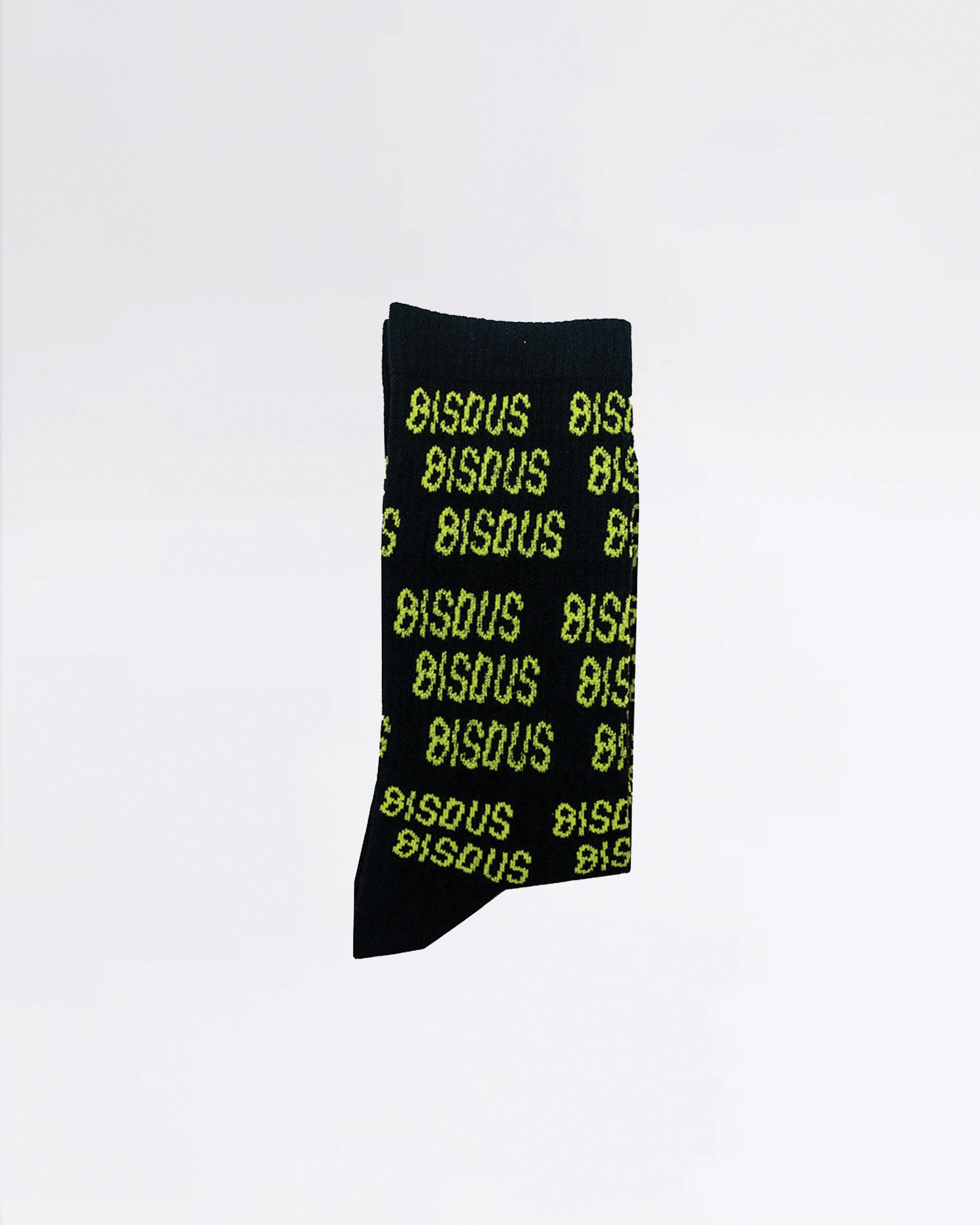 CHAUSSETTES BISOUS ALL OVER BLACK/YELLOW