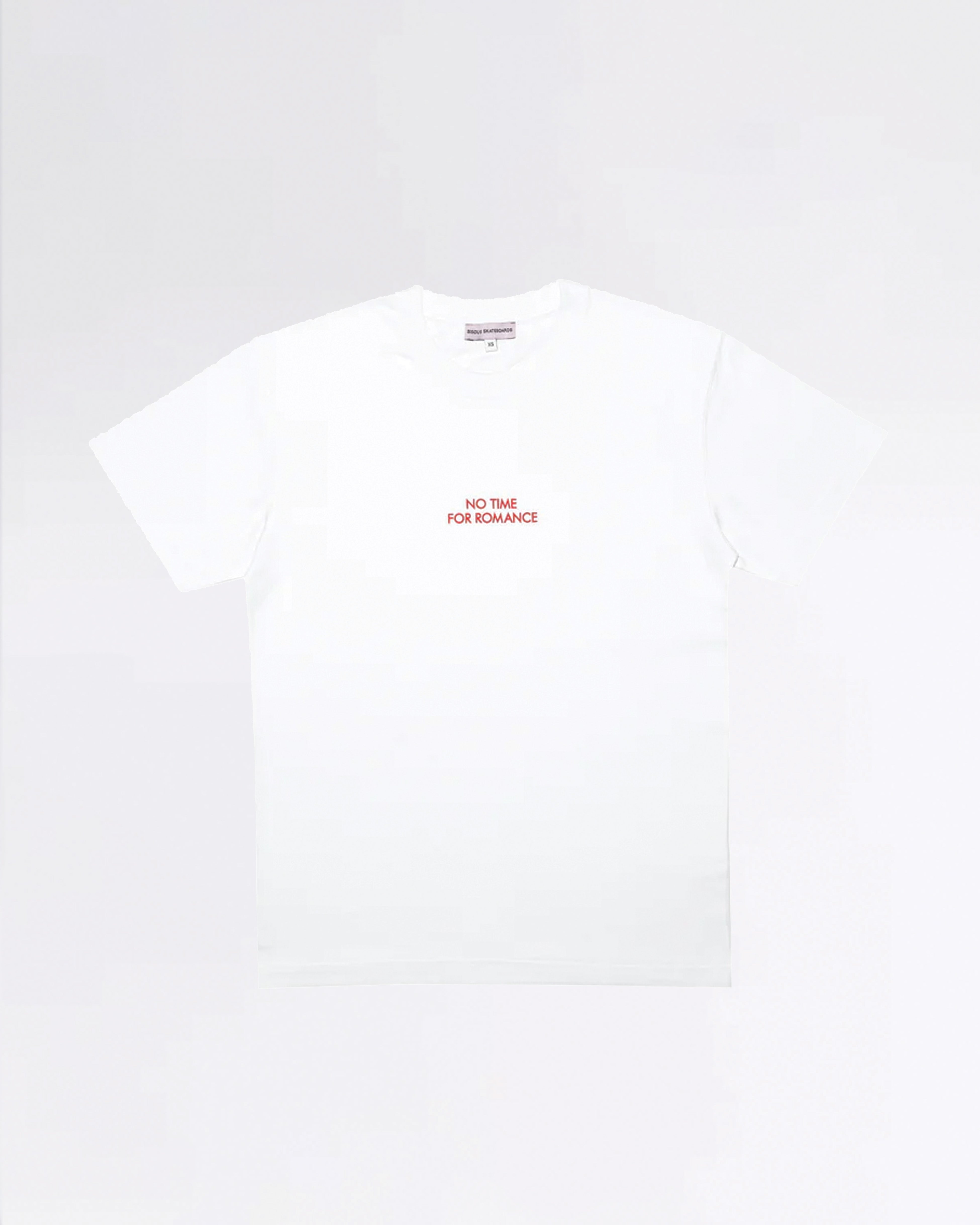 T-SHIRT SS NO TIME FOR ROMANCE WHITE