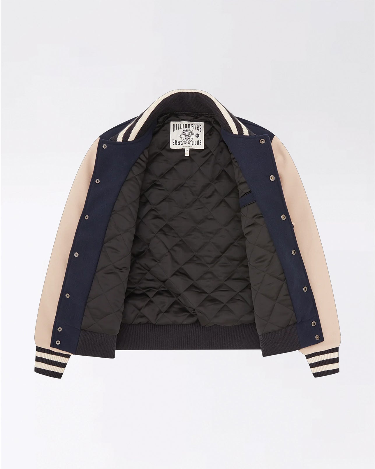 ARCH LOGO VARSITY JACKET NAVY