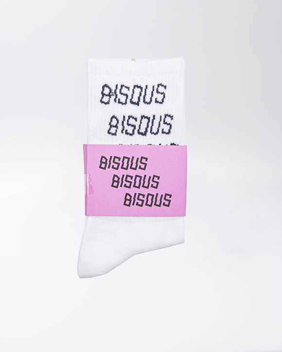 CHAUSSETTES BISOUS WHITE/NAVY