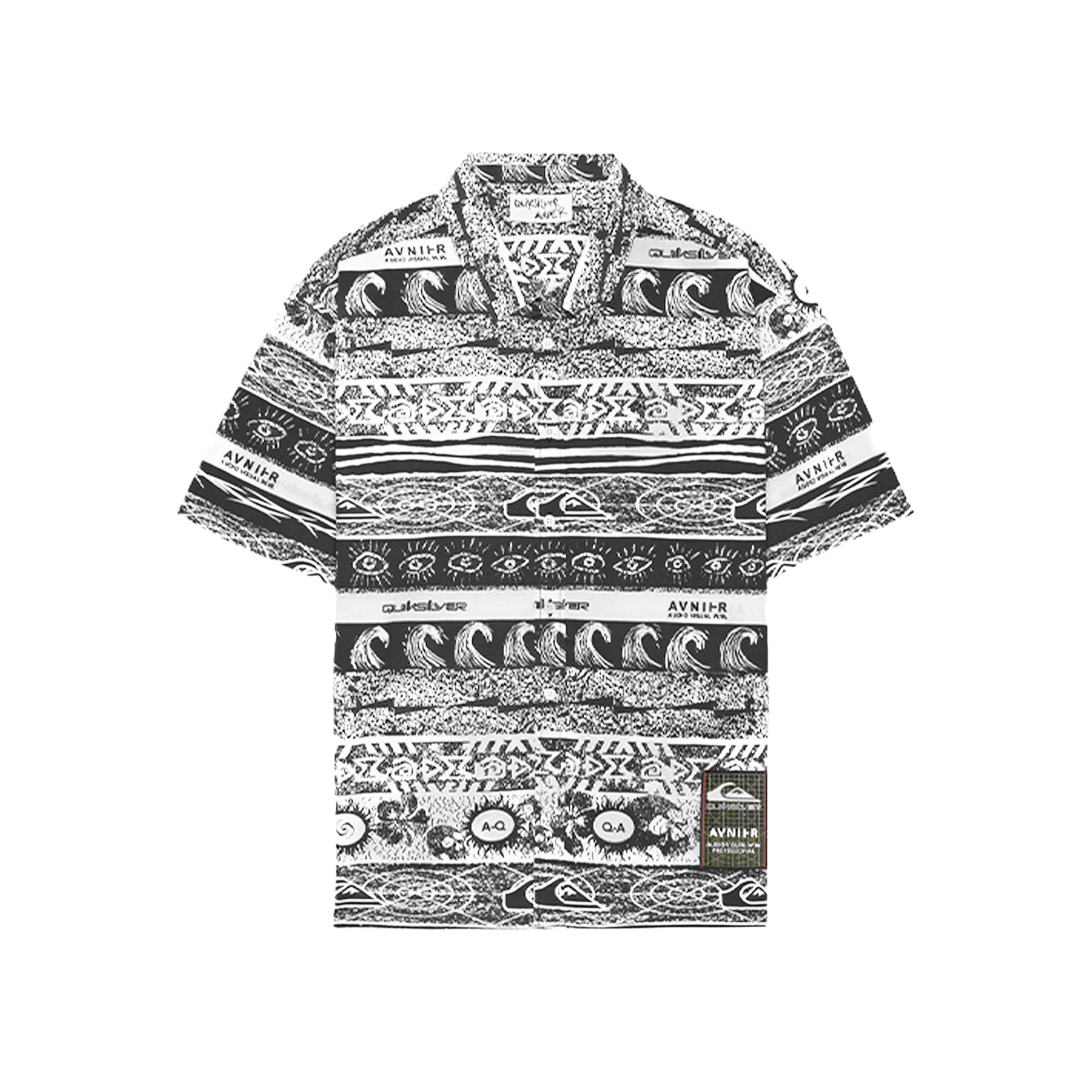 AVNIER X QUIKSILVER SHIRT SOURCE WHITE NOISE