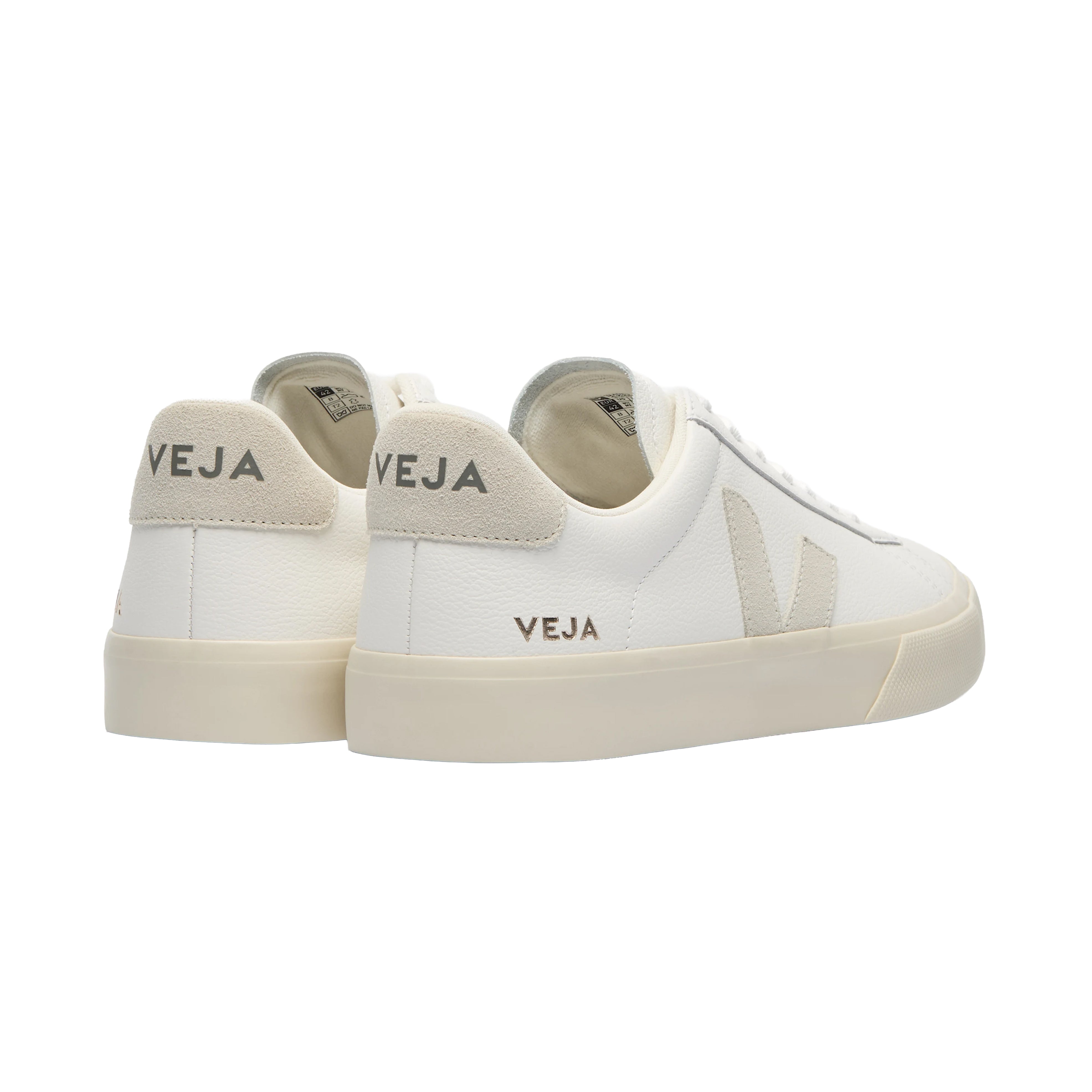 BASKET CAMPO LEATHER WHITE/NATURAL