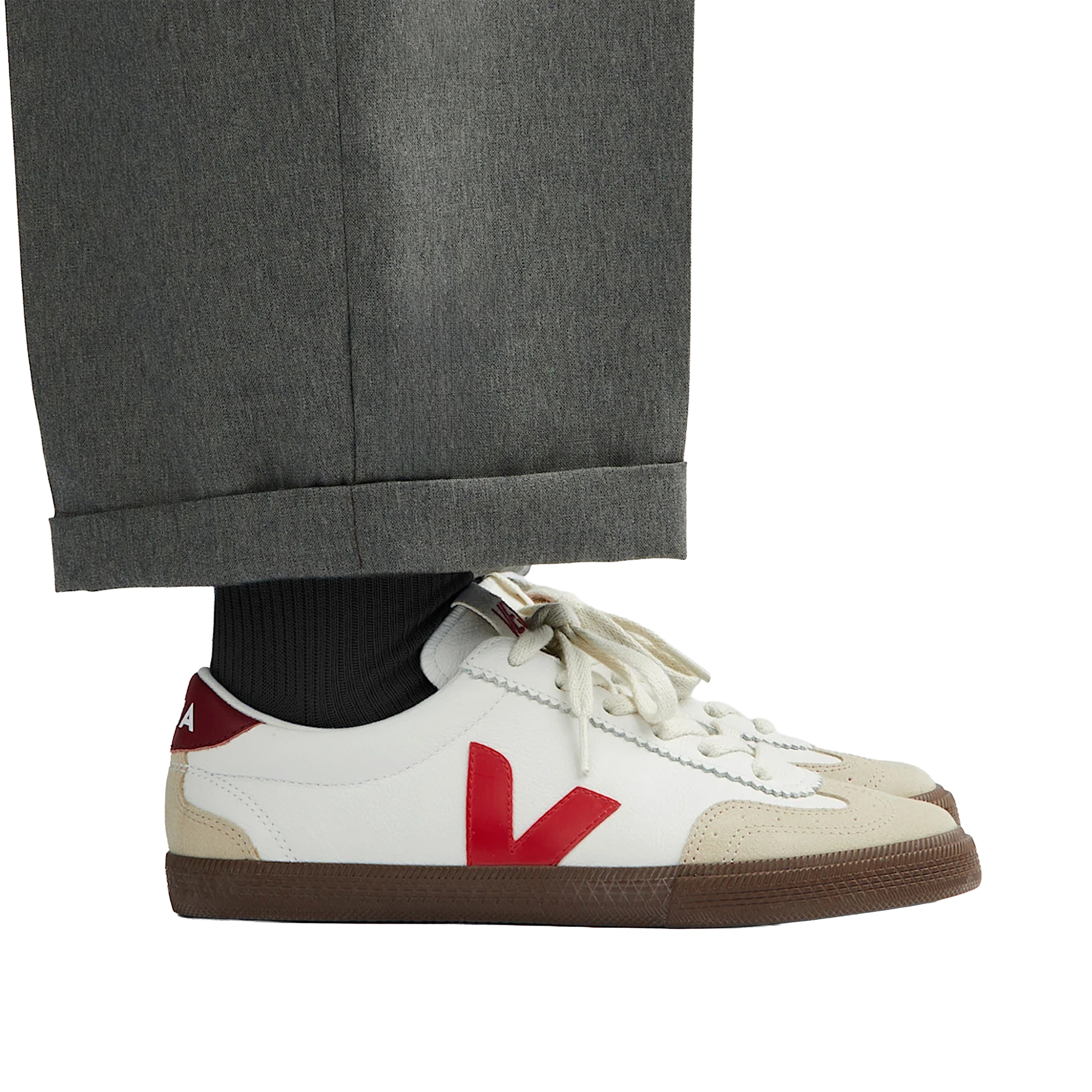 BASKET VOLLEY O.T. LEATHER WHITE PEKIN BARK