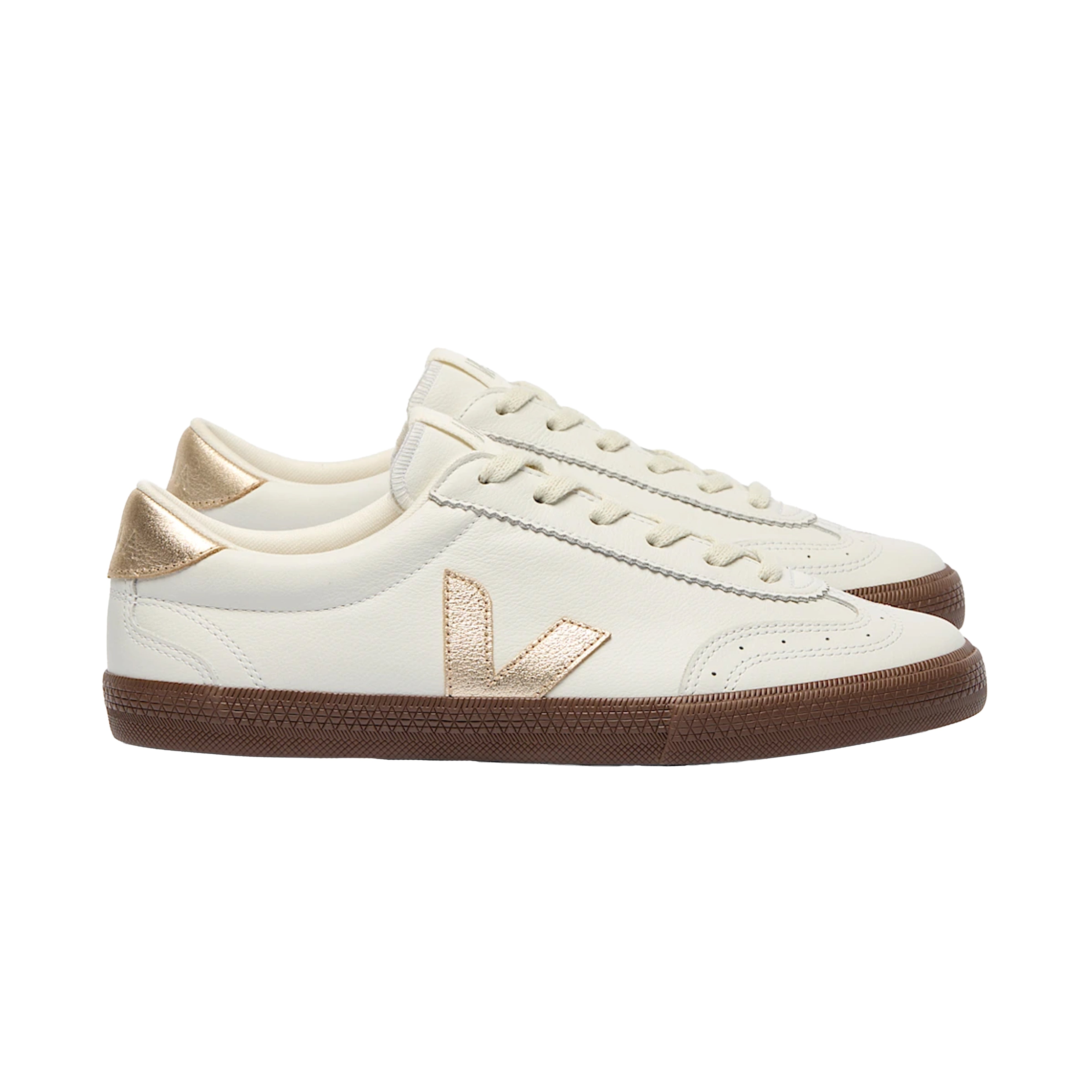 BASKET VOLLEY O.T. LEATHER WHITE PLATINE BARK