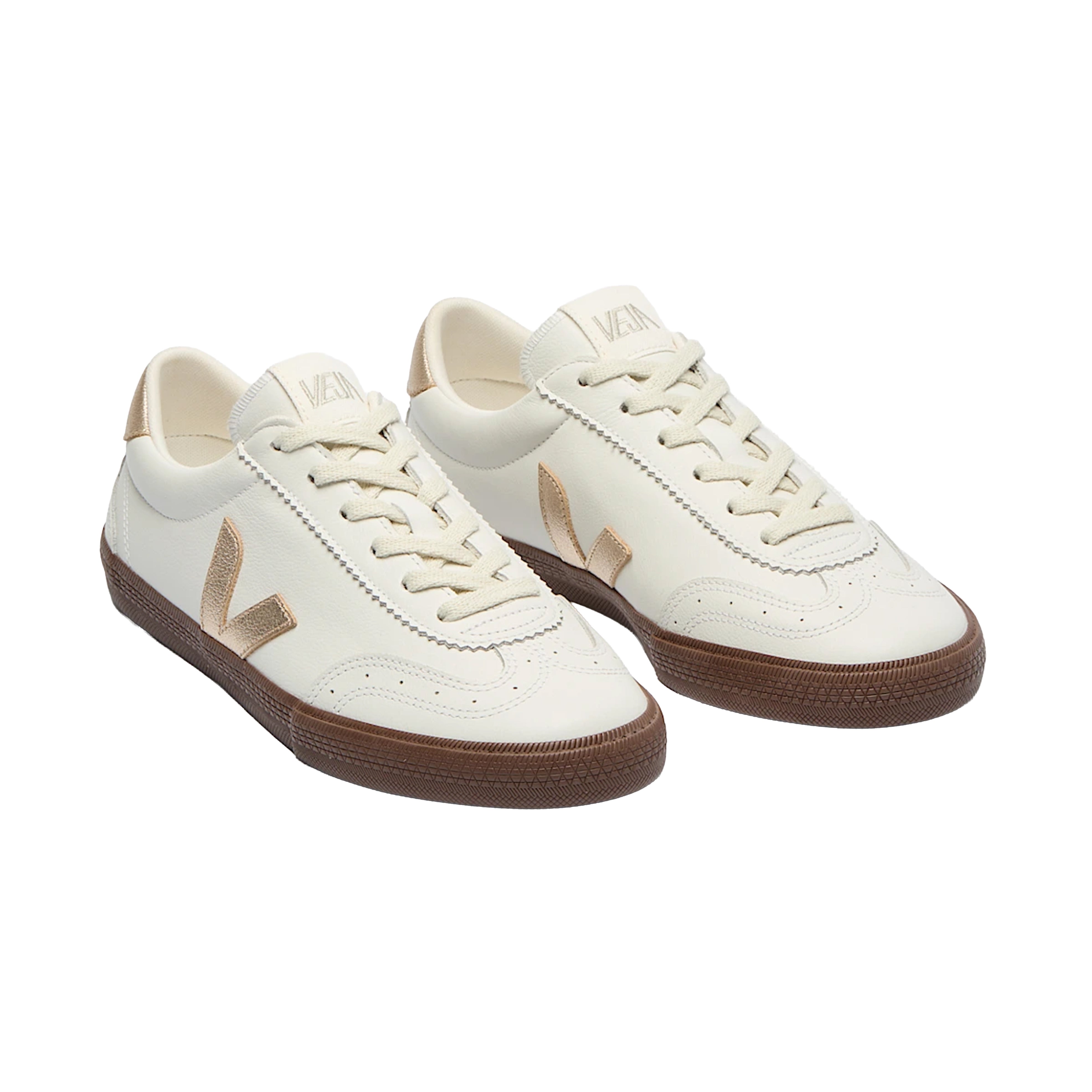 BASKET VOLLEY O.T. LEATHER WHITE PLATINE BARK