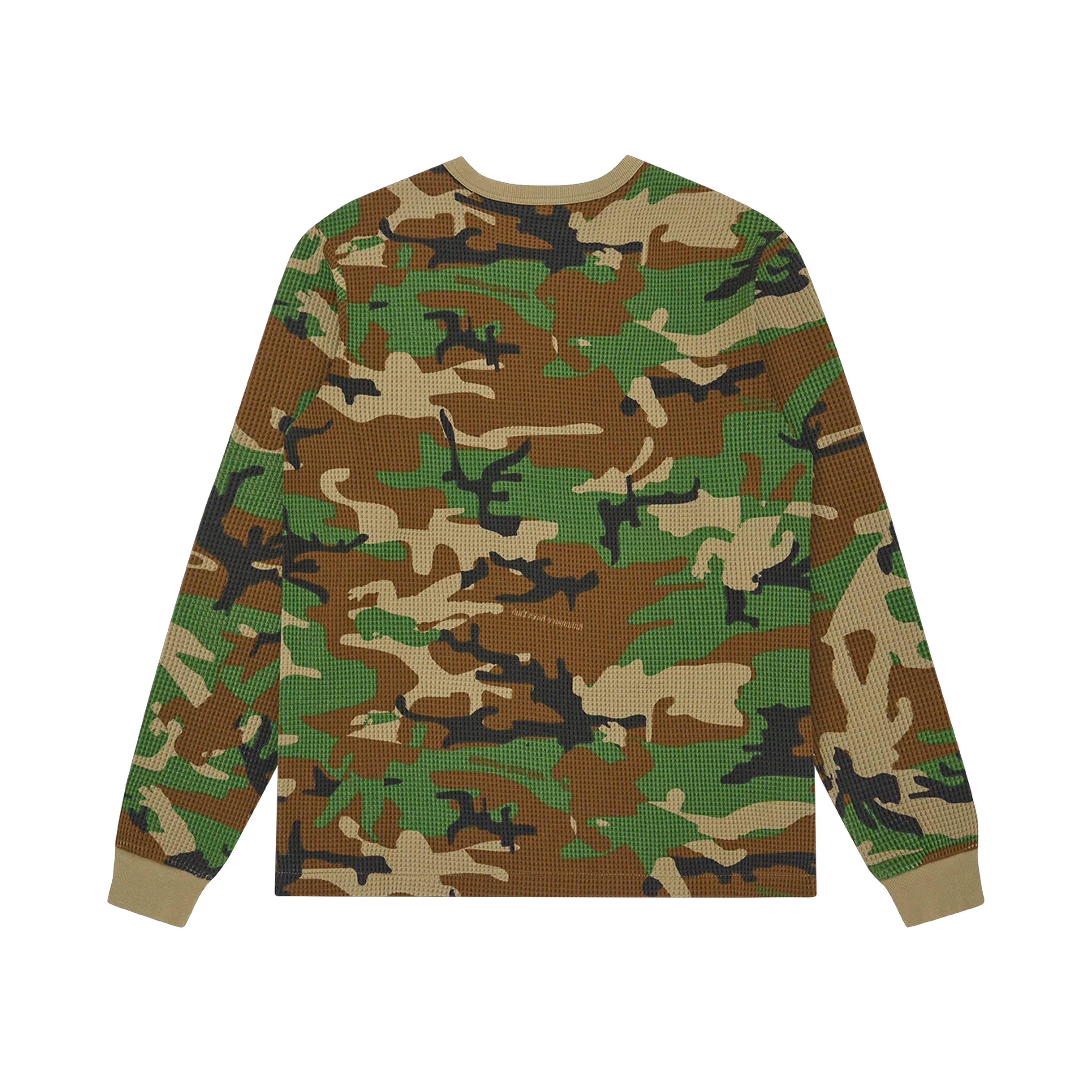 CAMO WAFFLE L/S T-SHIRT CAMO - BBC