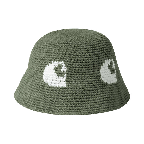 CANE HAT DOLLAR GREEN/WHITE