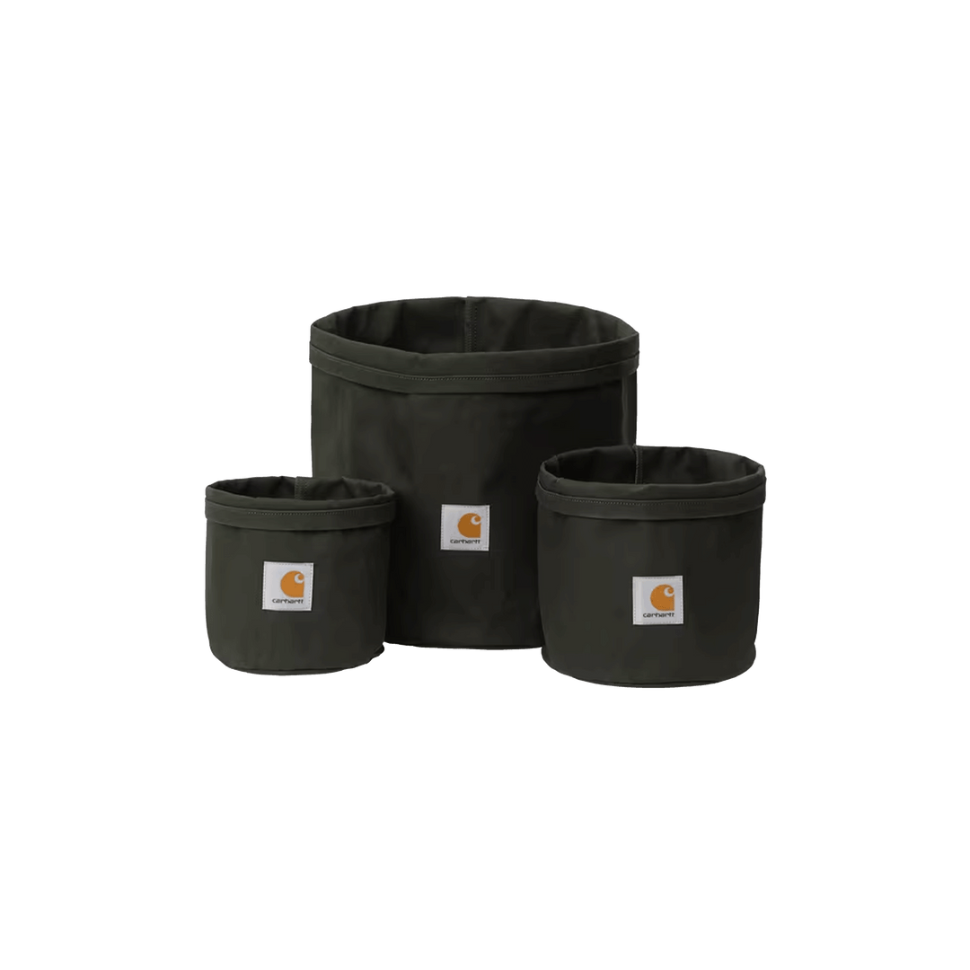 SET DE JARDINIERES CANVAS PLANTER SET VERT FONCE