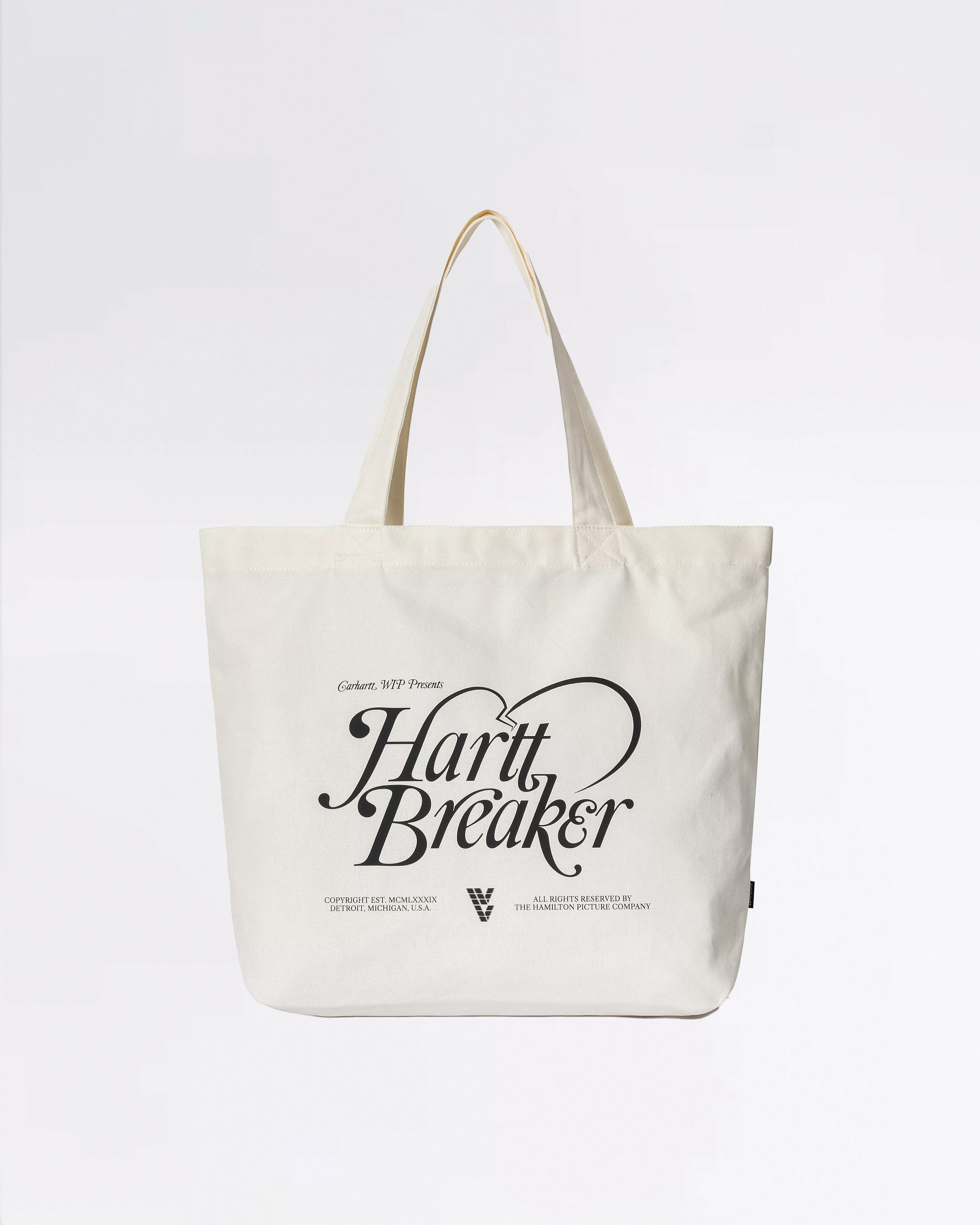 CANVAS GRAPHIC TOTE HARTTBREAKER PRINT/WAX