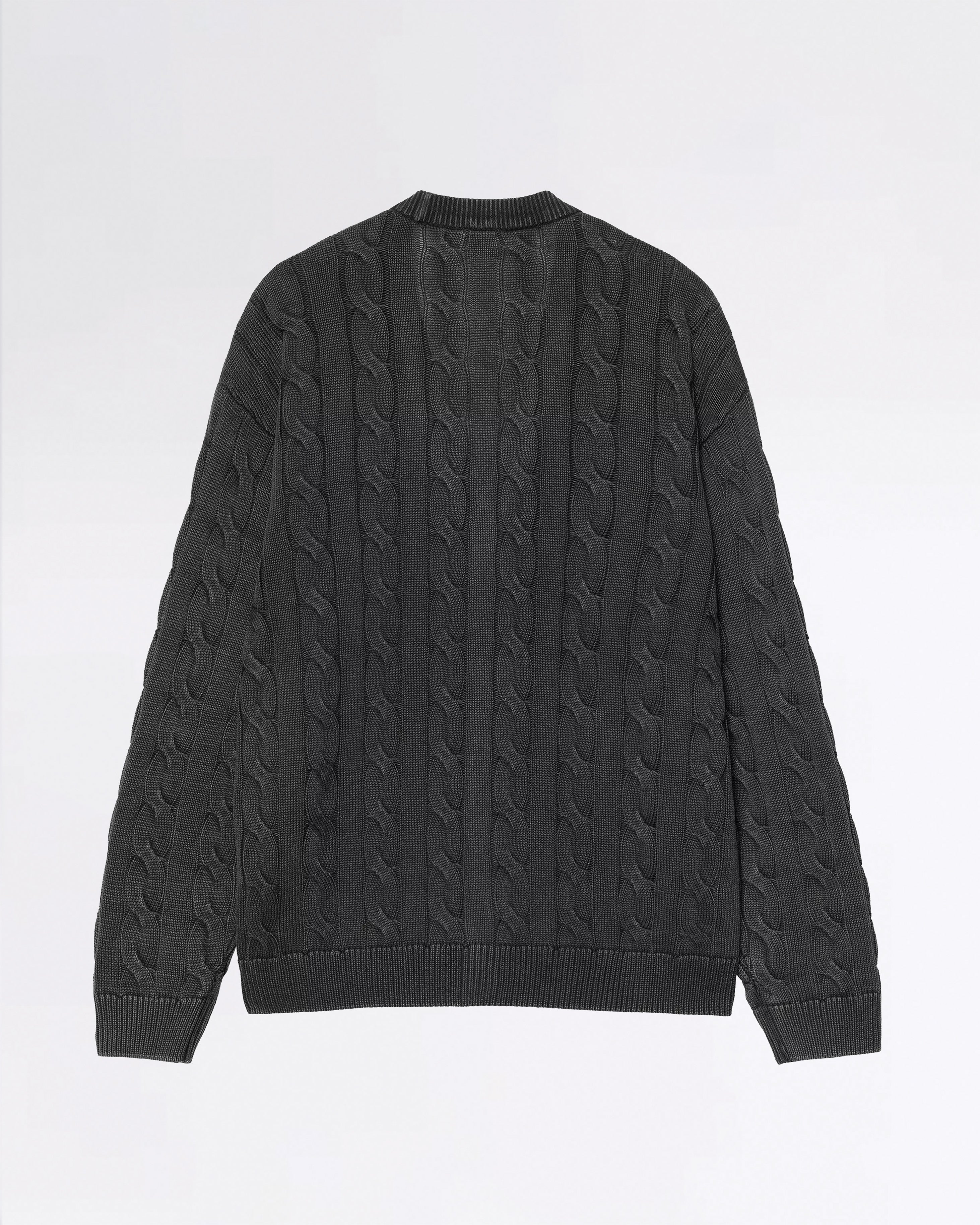 CARTER CARDIGAN BLCK GARMENT DYED