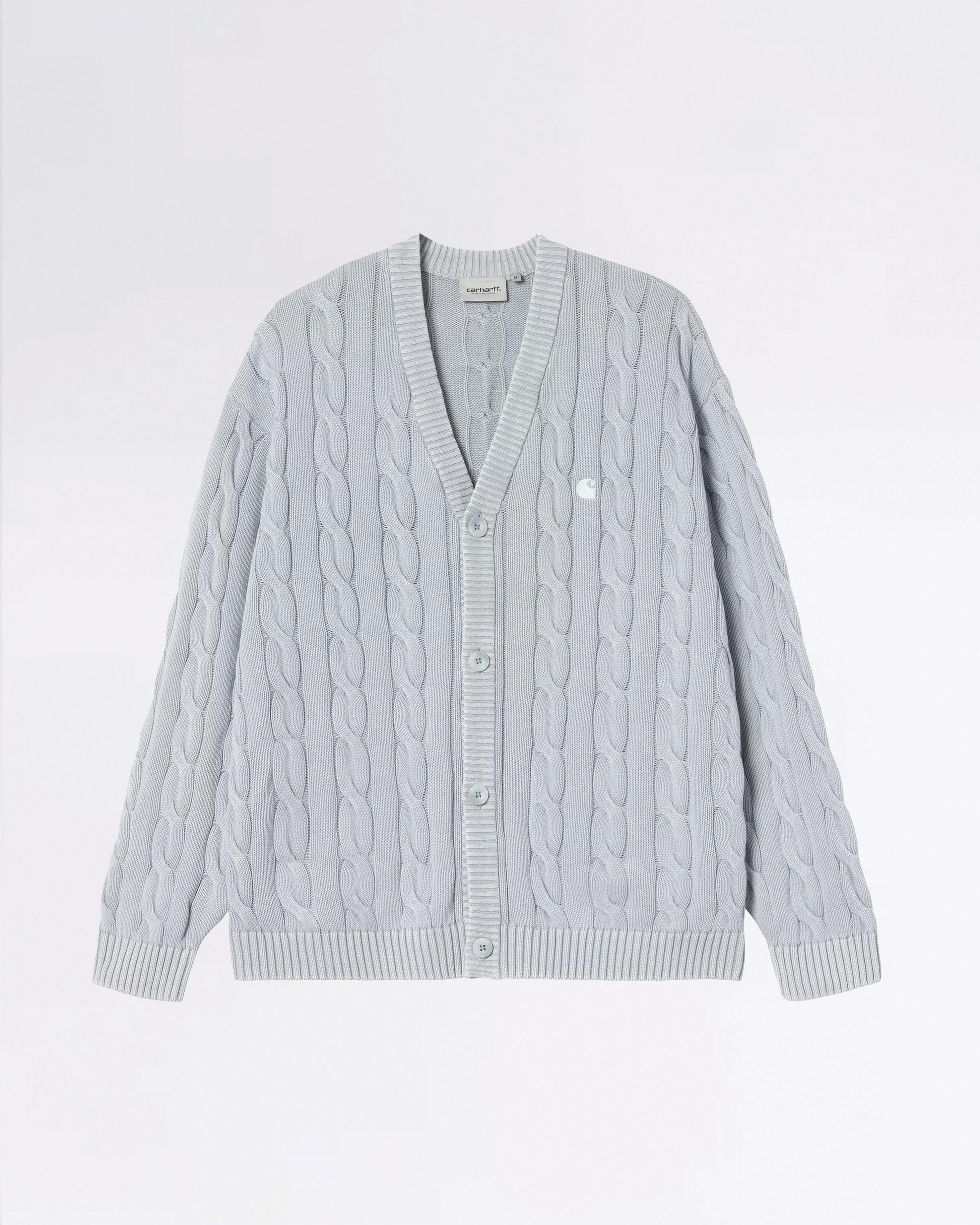 CARTER CARDIGAN BLUE FOG GARMENT DYED