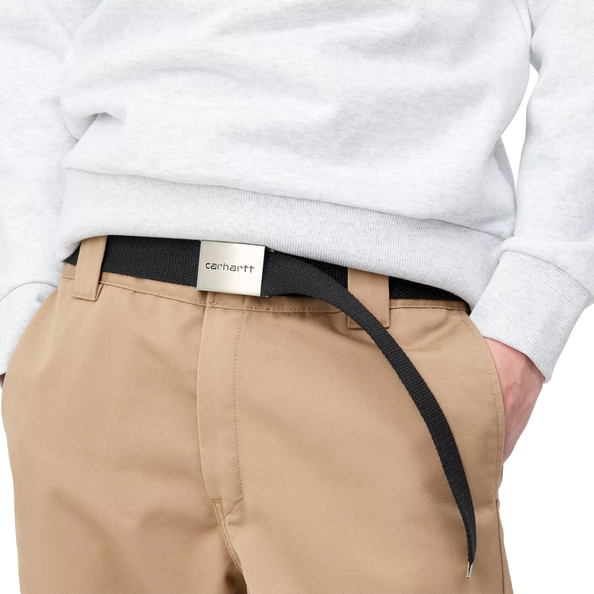 CEINTURE CLIP CHROME BLACK