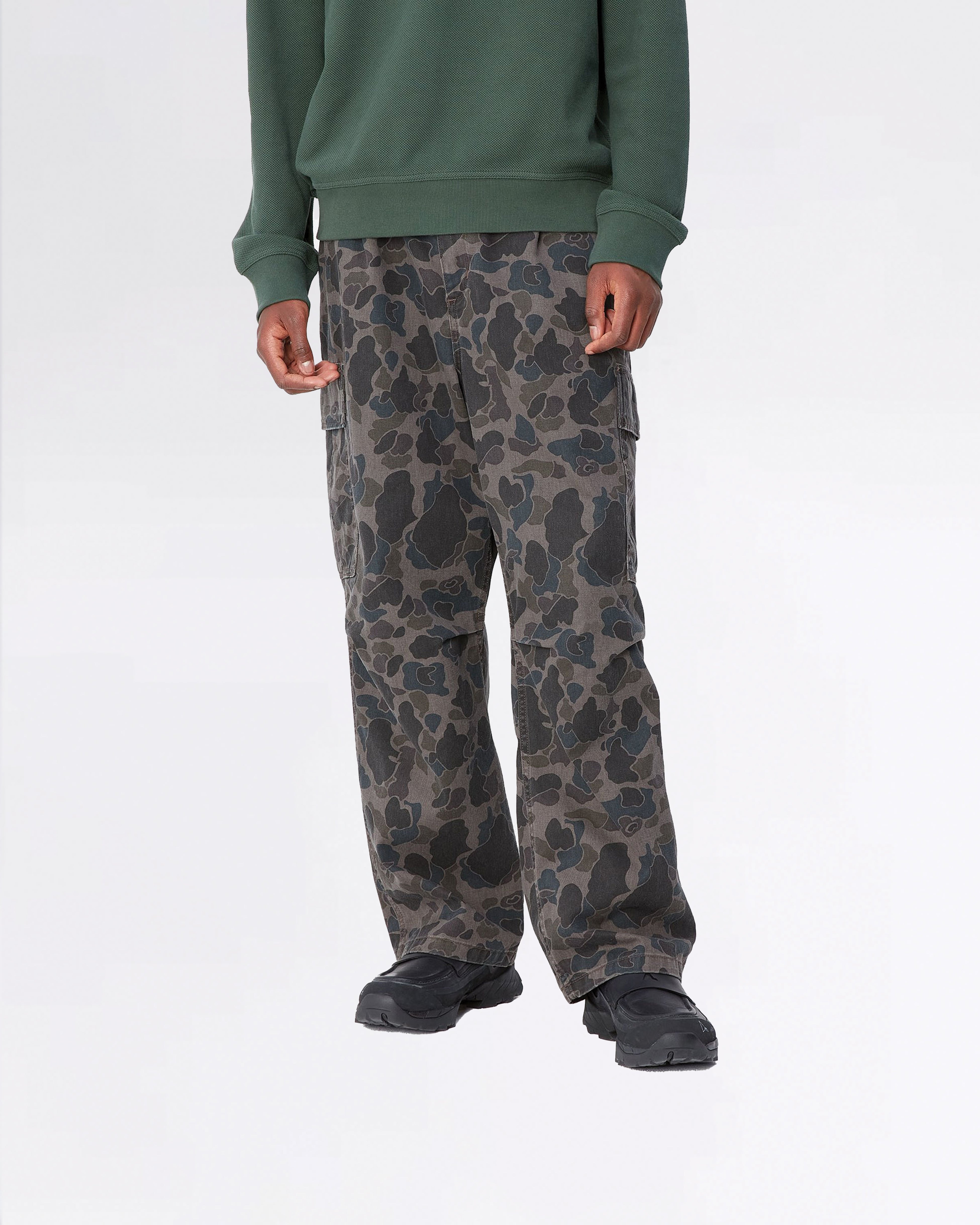 COLE CARGO PANT CAMO DUCK/GREY STONE WASHED