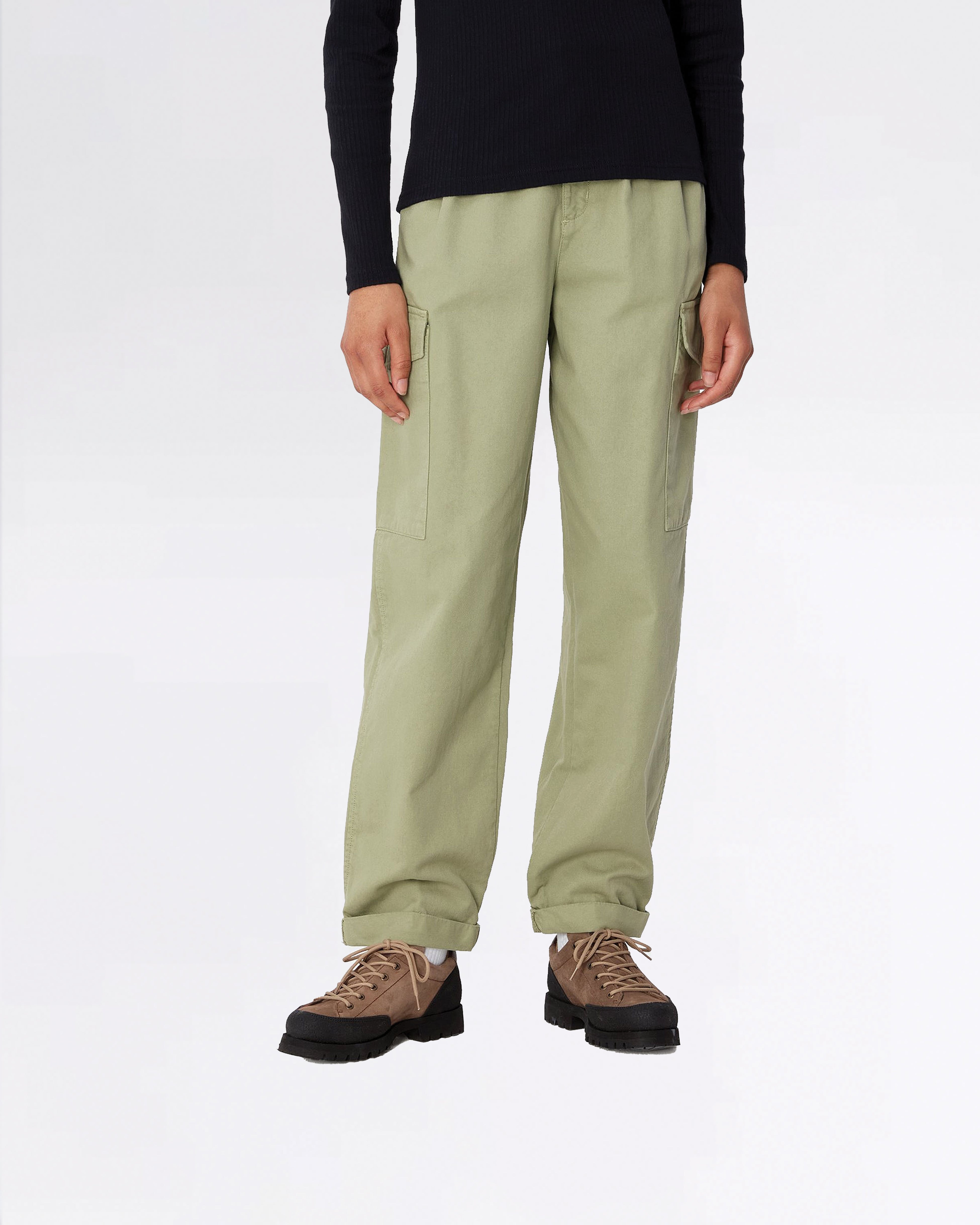 W' COLLINS PANT MISTY GREEN GARMENT DYED