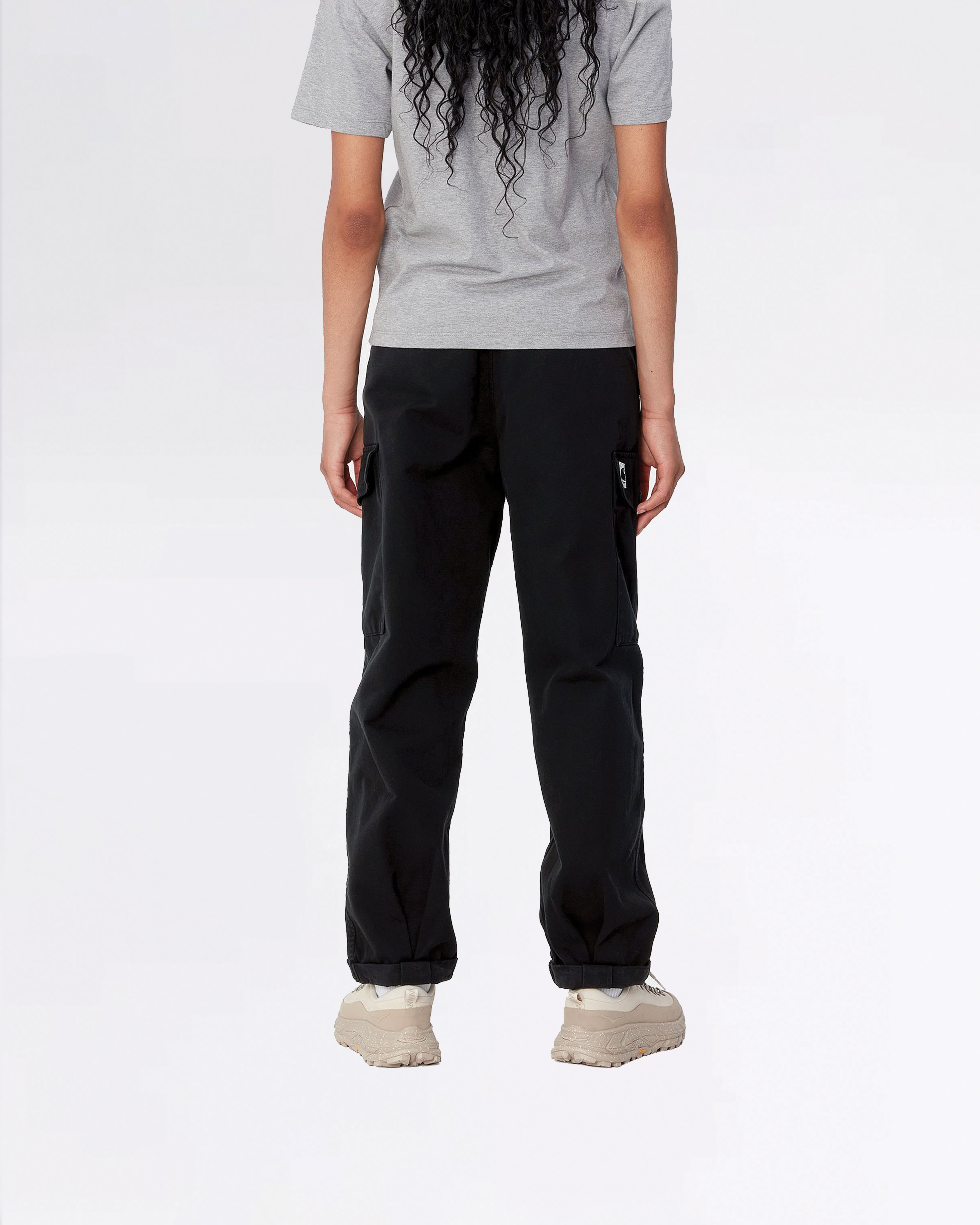 W' COLLINS PANT BLACK GARMENT DYED