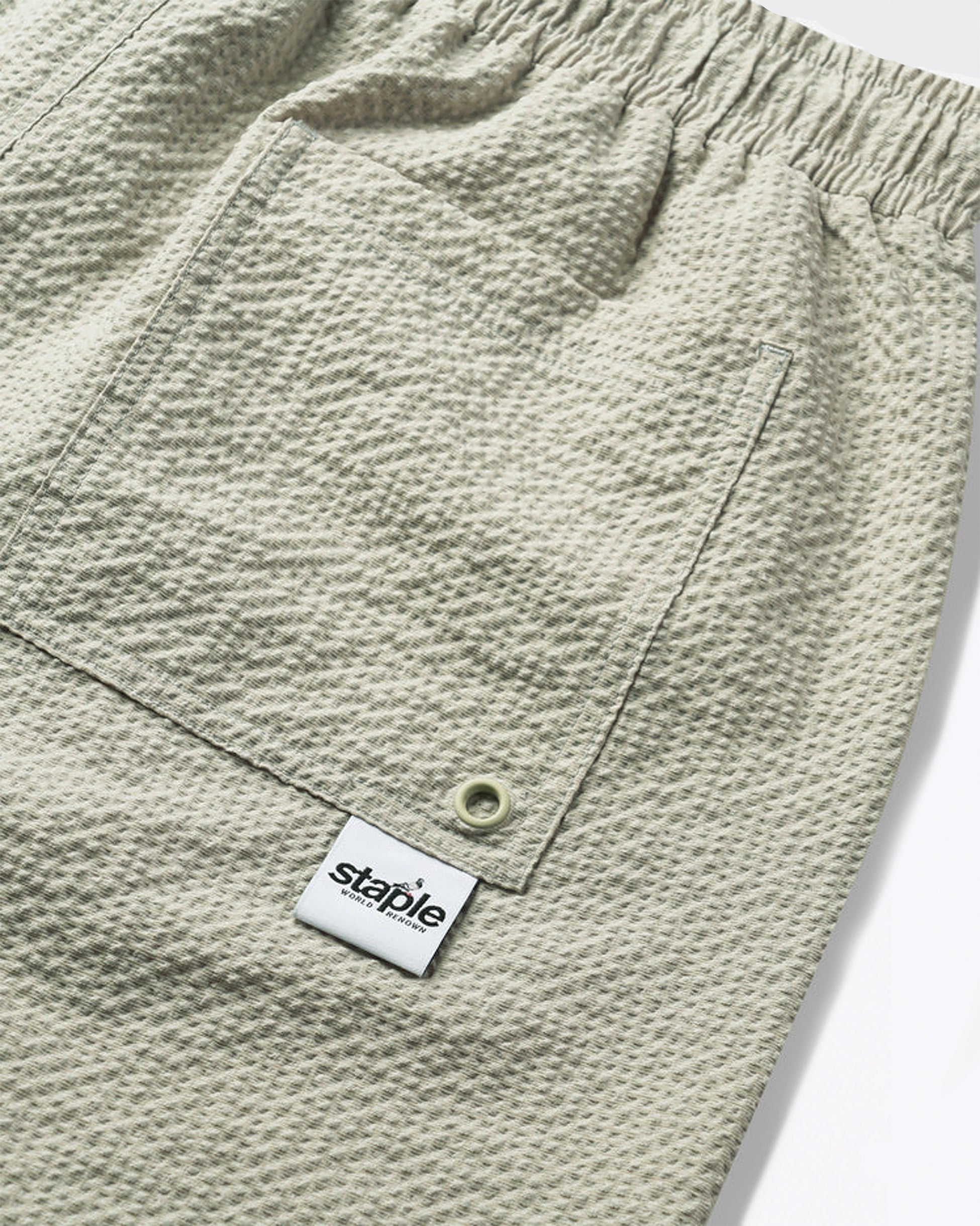 COMMODORE WOVEN SHORT CREAM