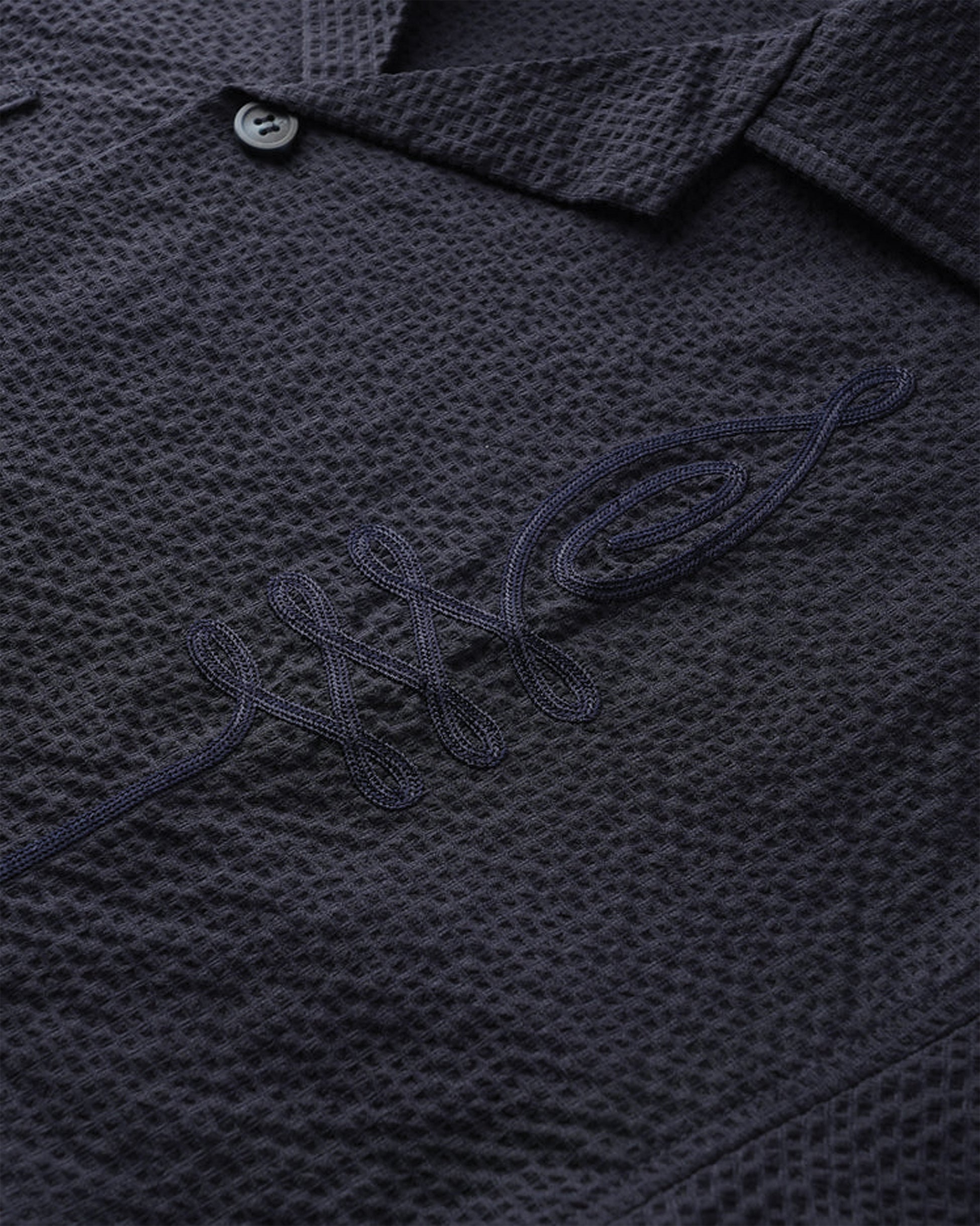 COMMODORE WOVEN S/S SHIRT NAVY