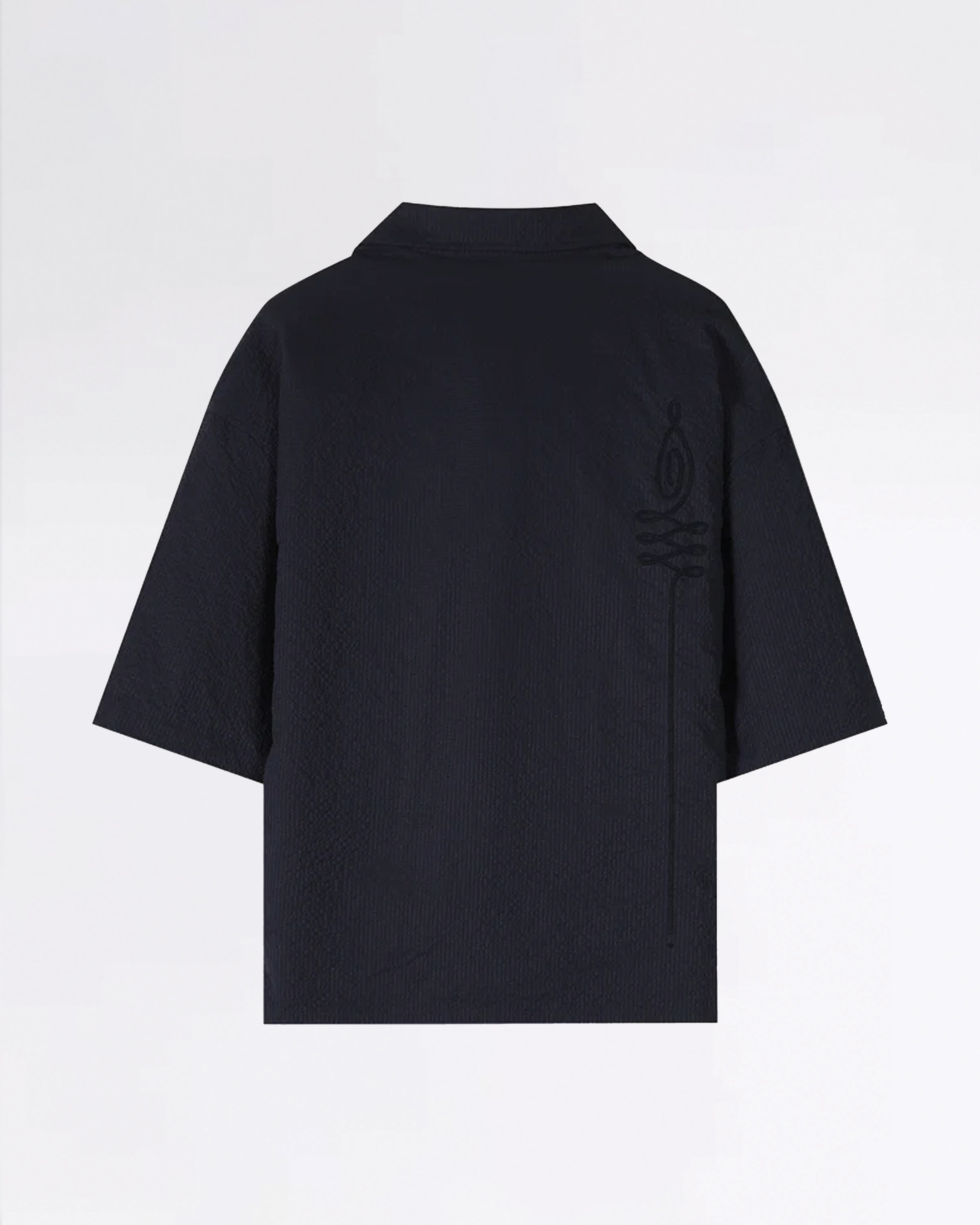 COMMODORE WOVEN S/S SHIRT NAVY