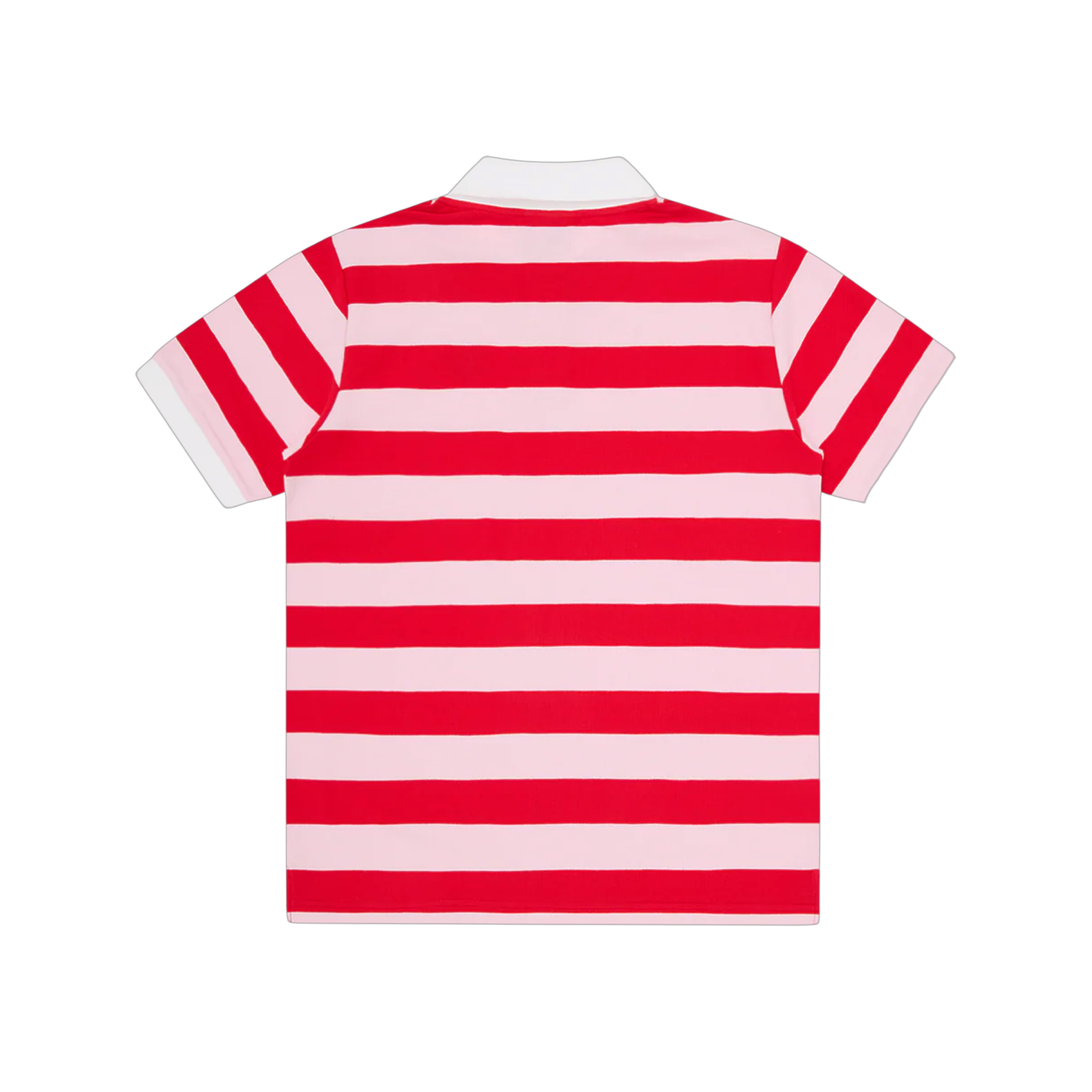 CONES & BONES STRIPED POLO SHIRT RED-PINK - ICE CREAM