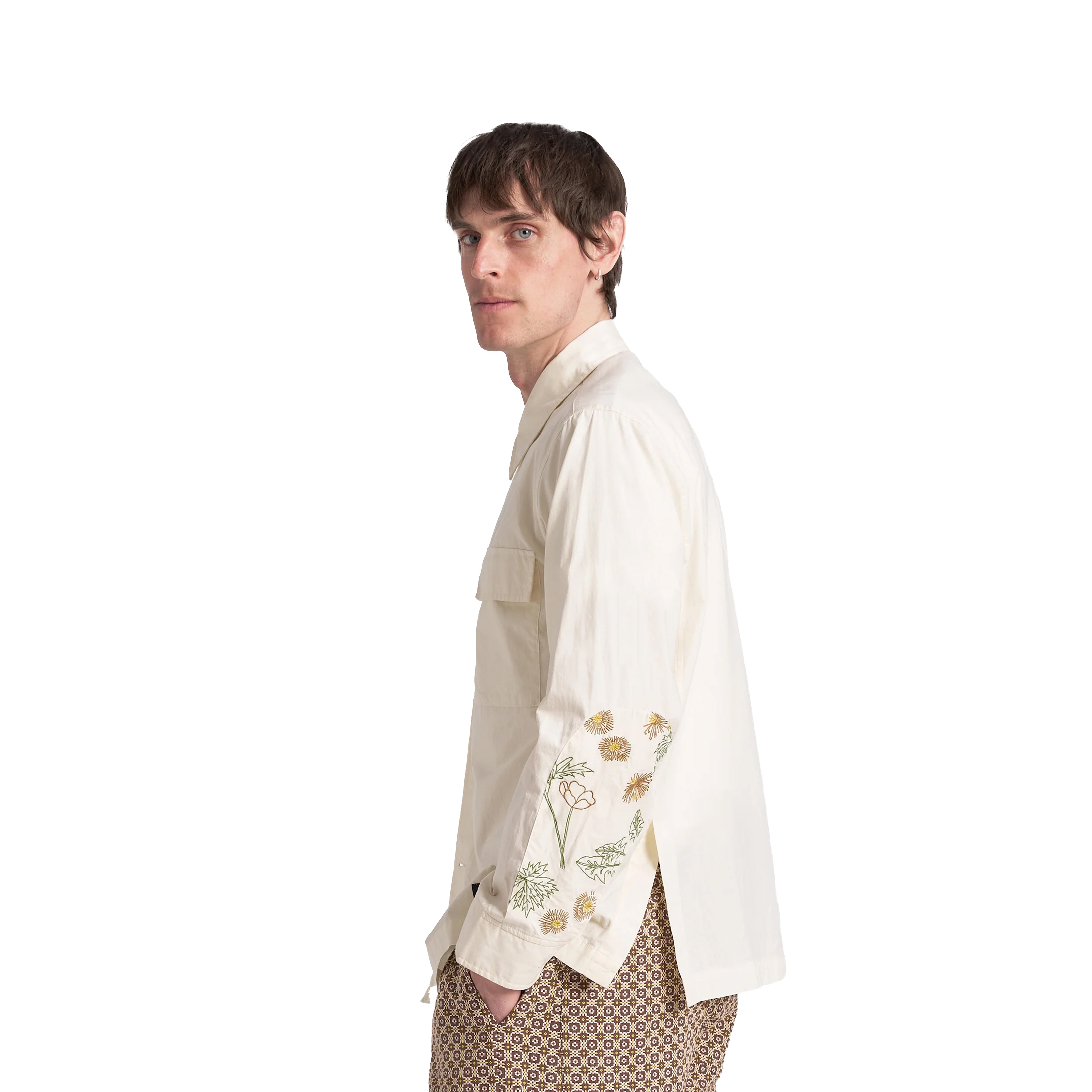 エクリュs FLOWER MOUNTAIN X CRUISER SHIRT エクリュブロードクロス – Laced Run