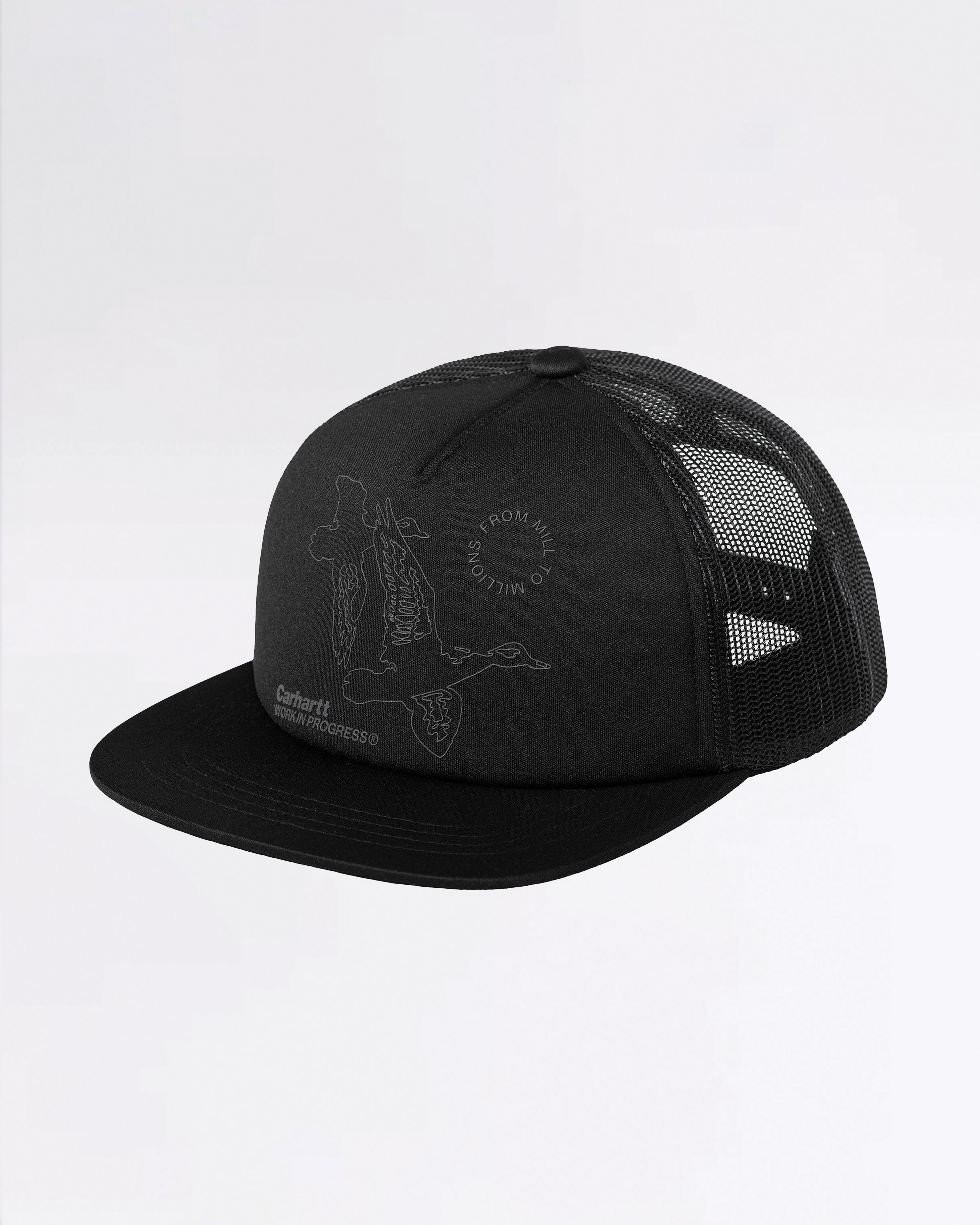 FLYING DUCKS TRUCKER BLACK