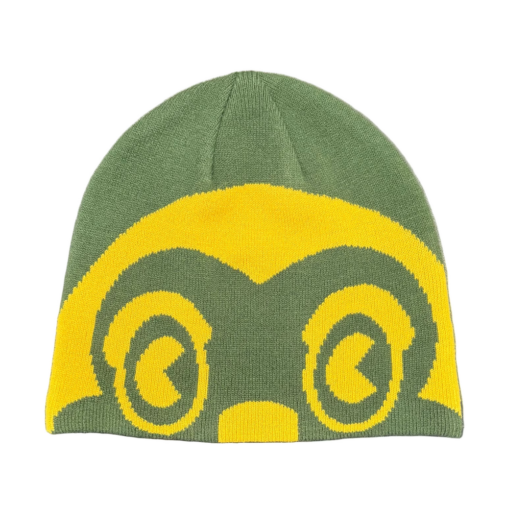 BONNET SMILEY VERT/JAUNE