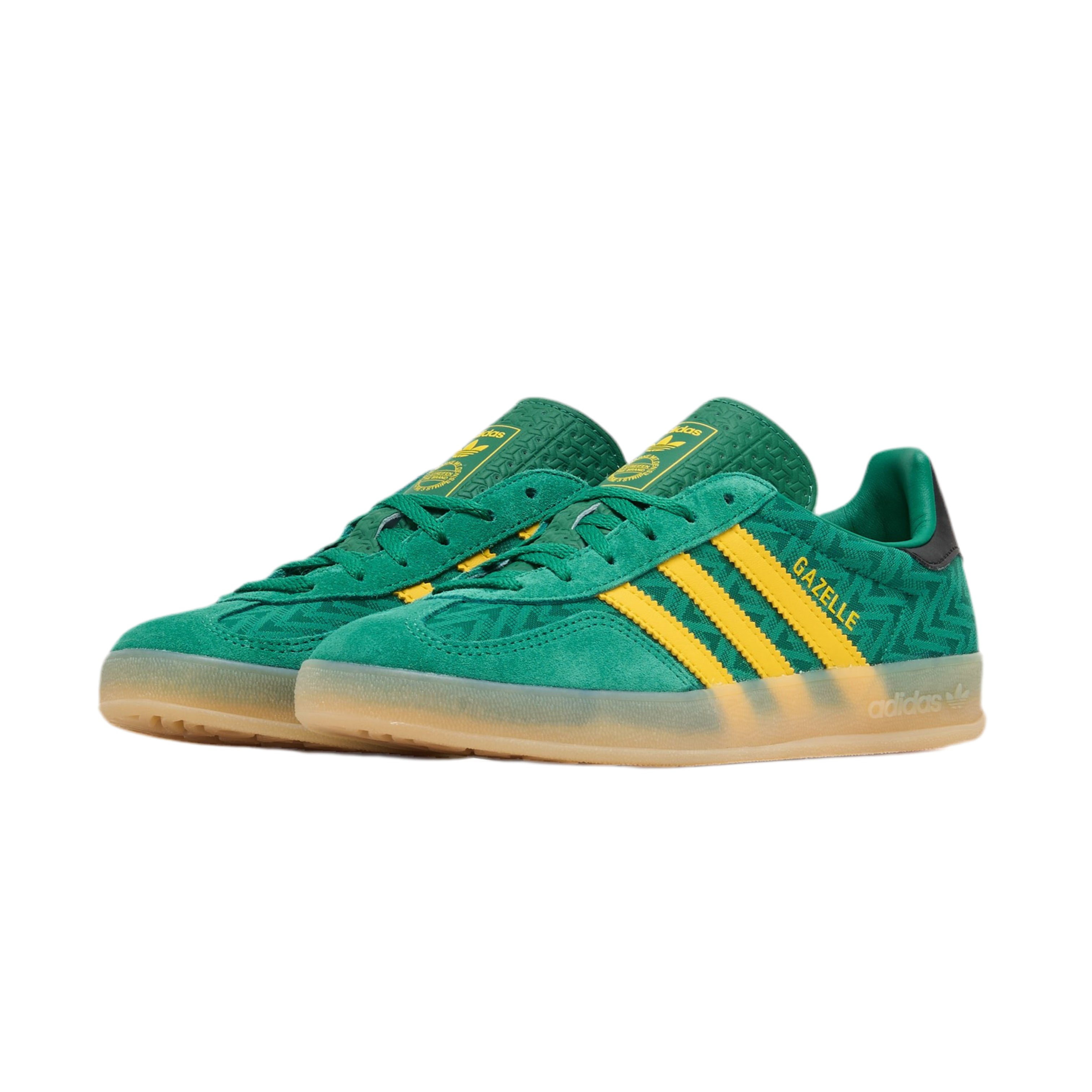 GAZELLE INDOOR W BOLD GREEN/EQT YELLOW/GUM – Laced Run