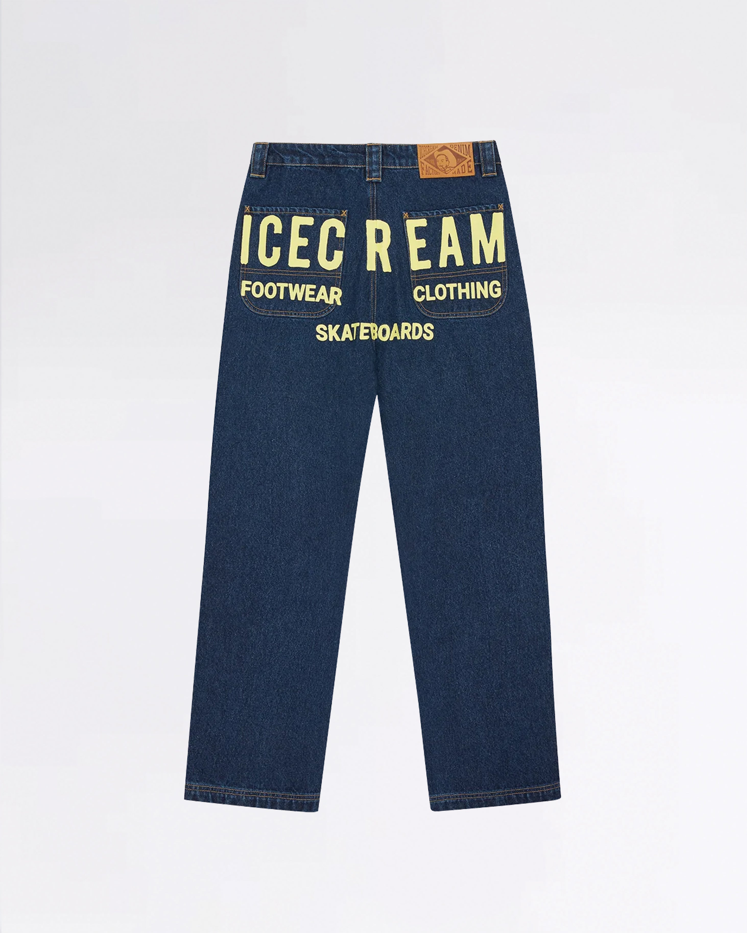 ICECREAM COWBOY PRINTED DENIM PANT INDIGO
