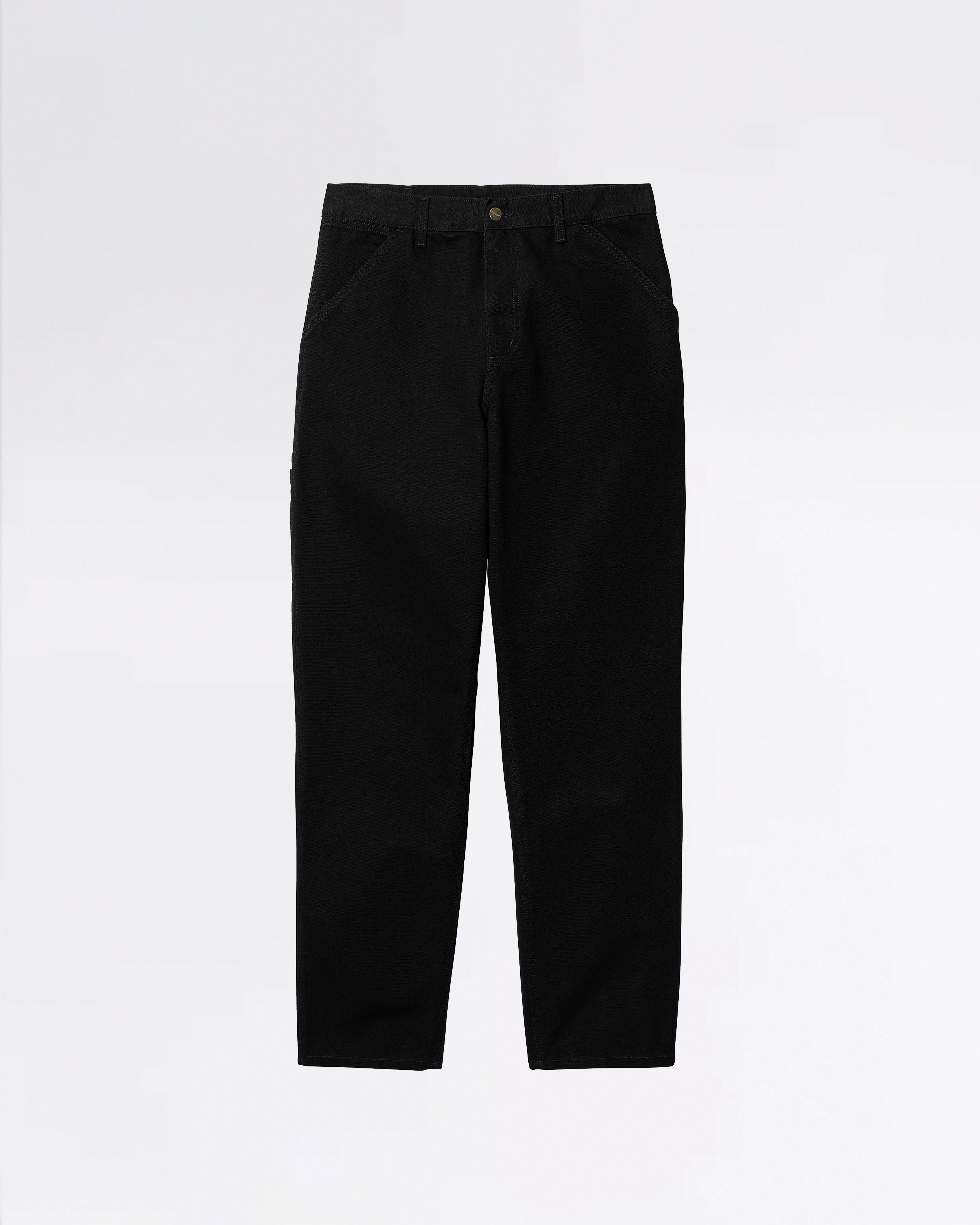 SINGLE KNEE PANT BLACK RINSED