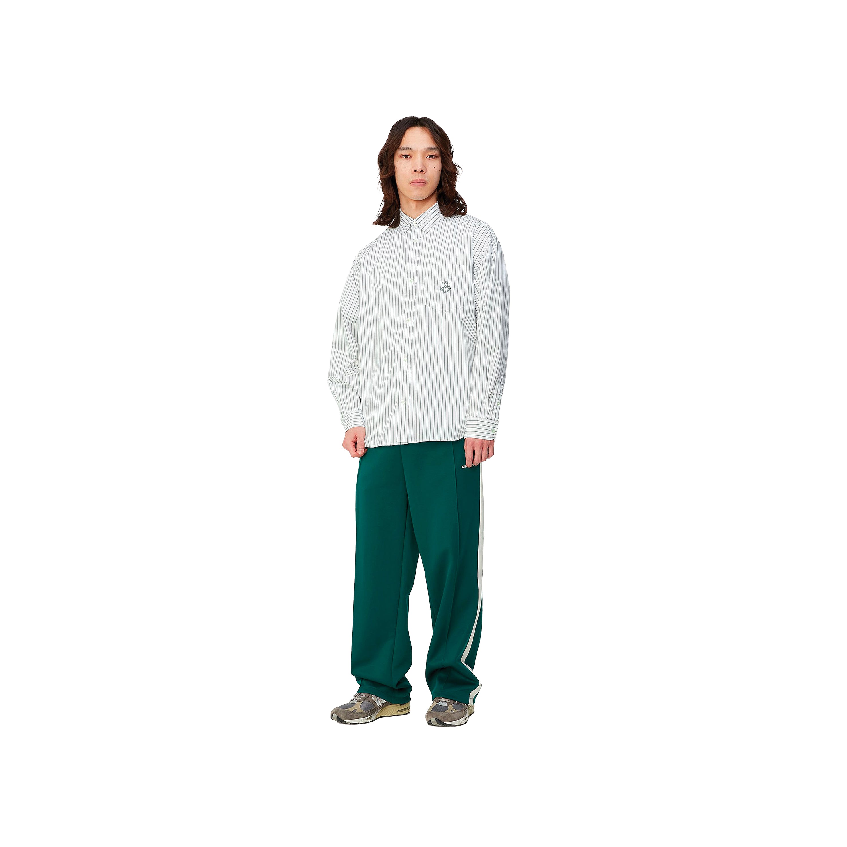 L/S リナス シャツ パーク/ホワイト