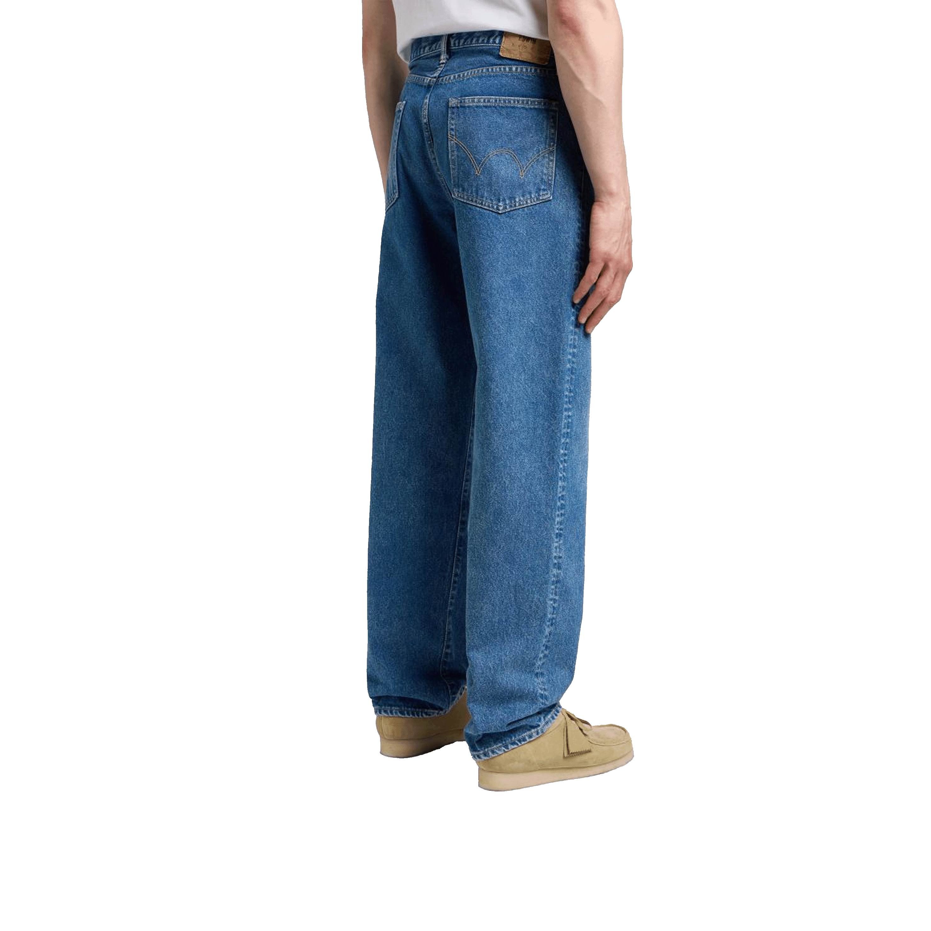 LOOSE FIT PANT MADE IN JAPAN BLUE MID LIGHT USED L32