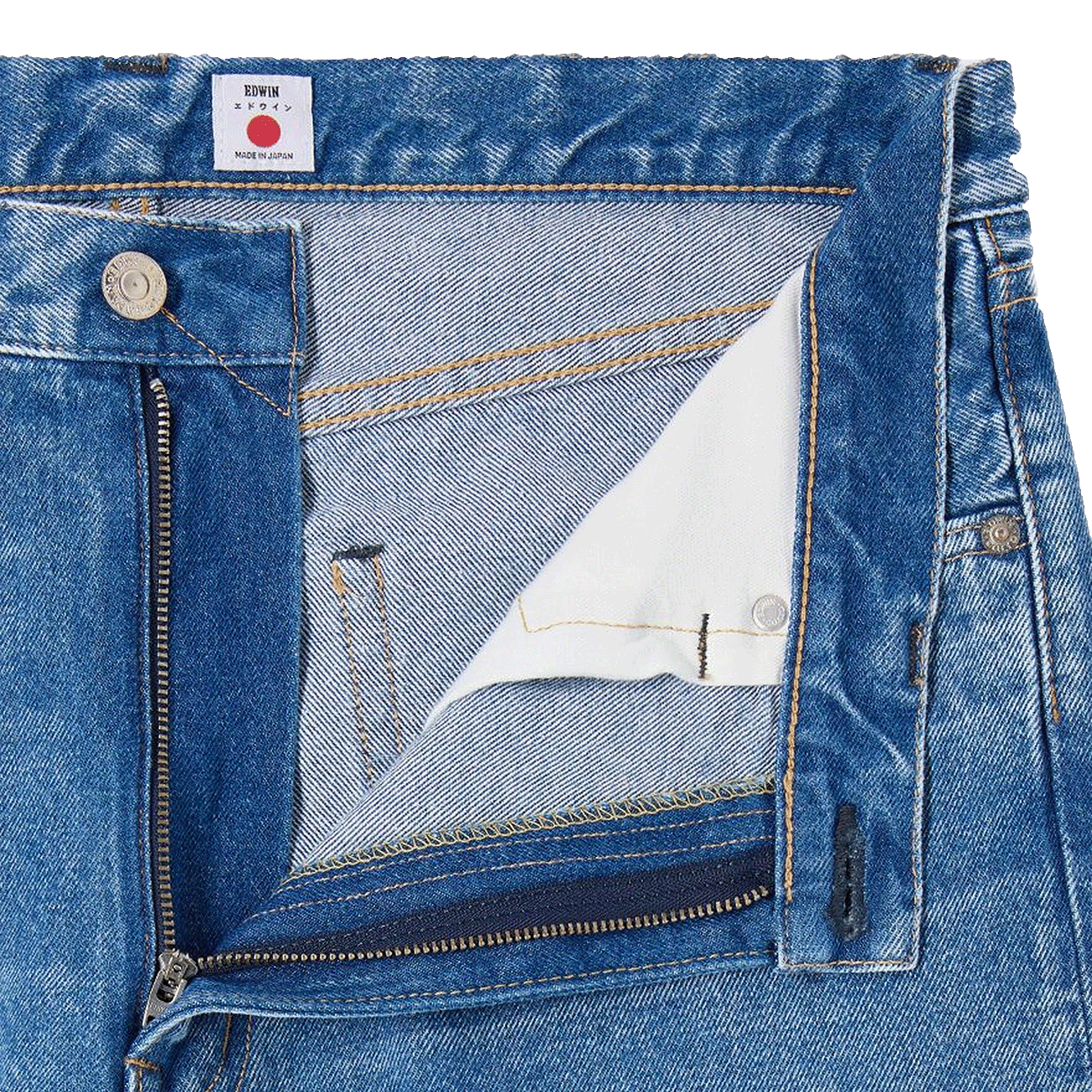 LOOSE FIT PANT MADE IN JAPAN BLUE MID LIGHT USED L32
