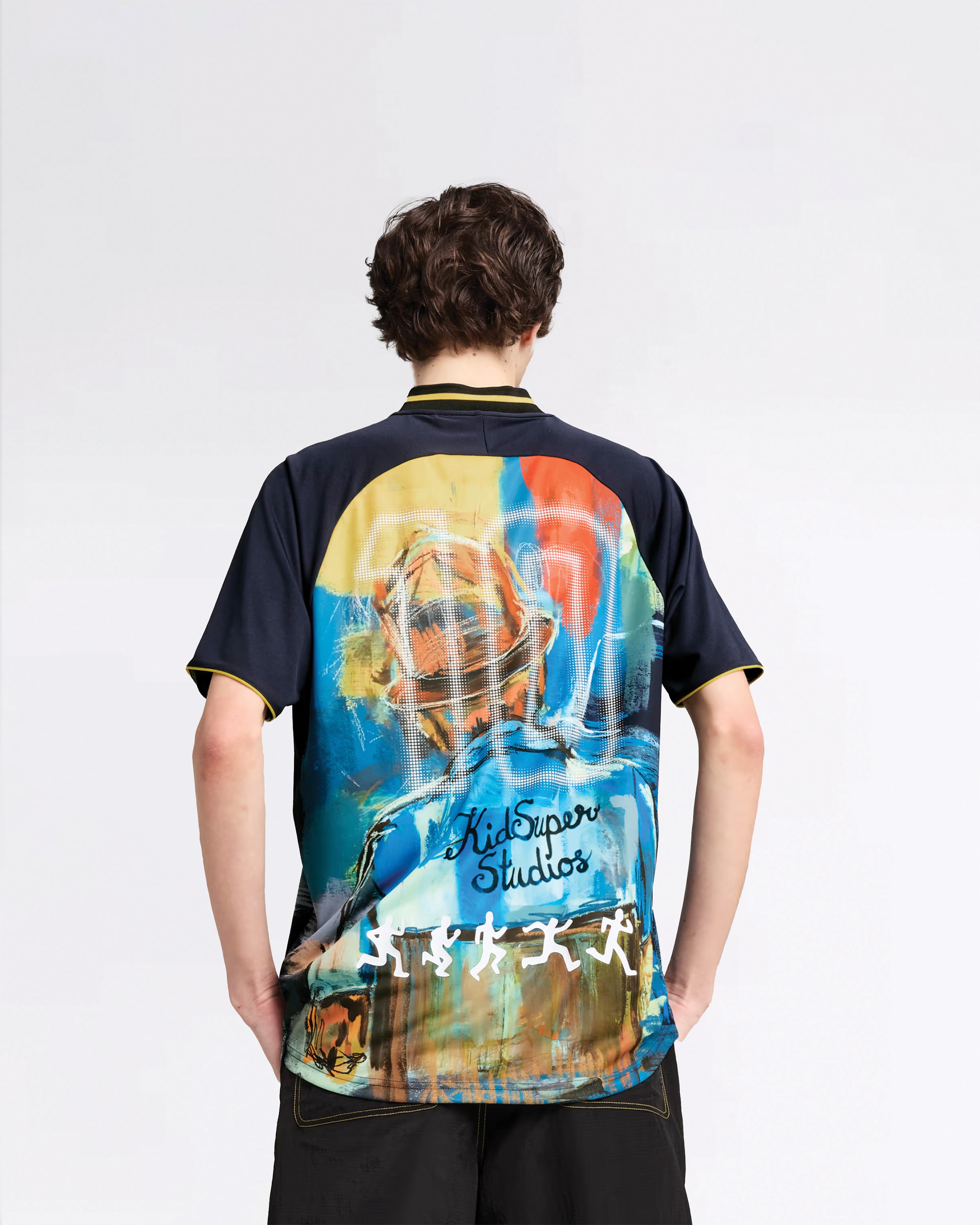 PUMA x KIDSUPER NEW NAVY PATTERNED JERSEY