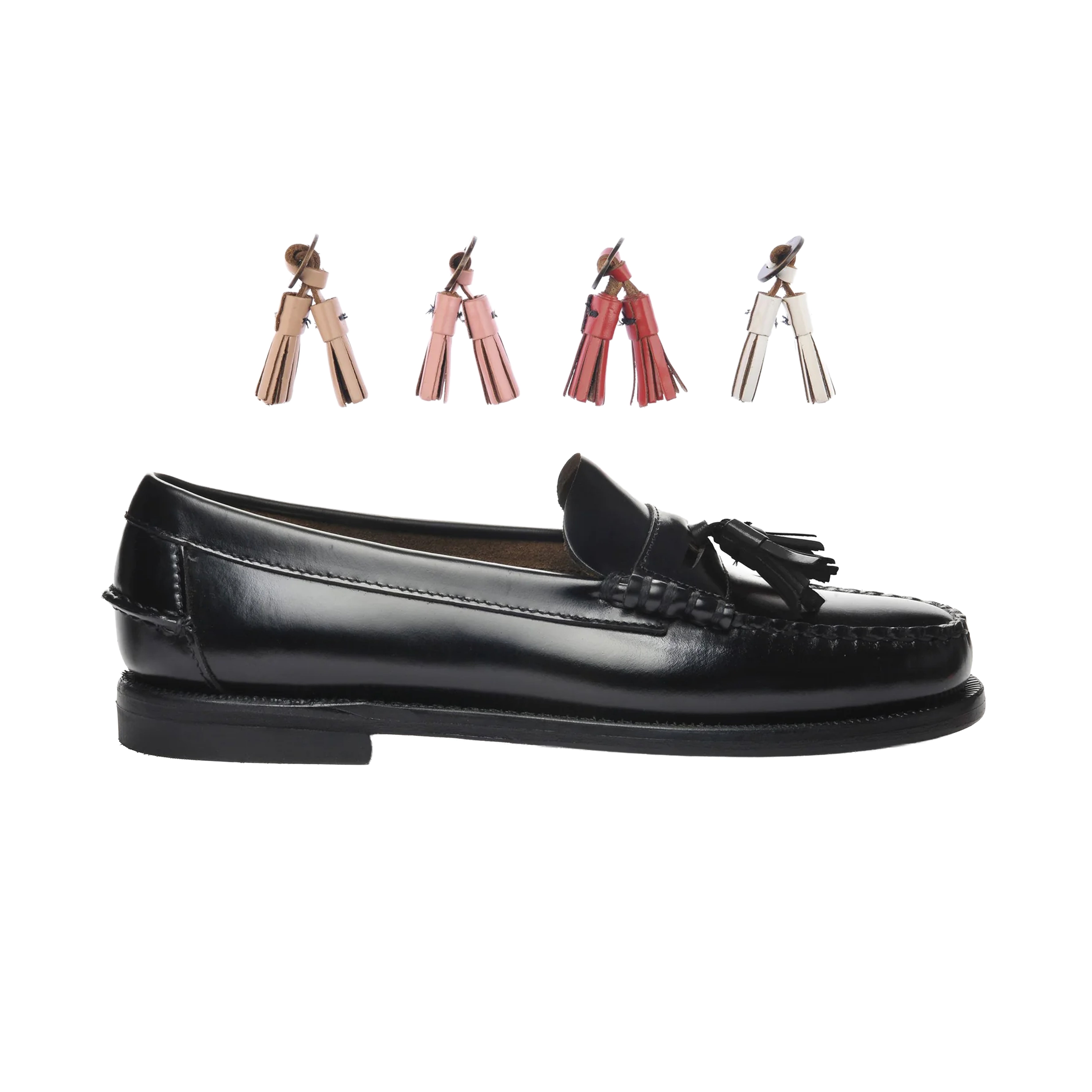 MOCASSINS CLASSIC DAN MULTI TASSEL W BLACK