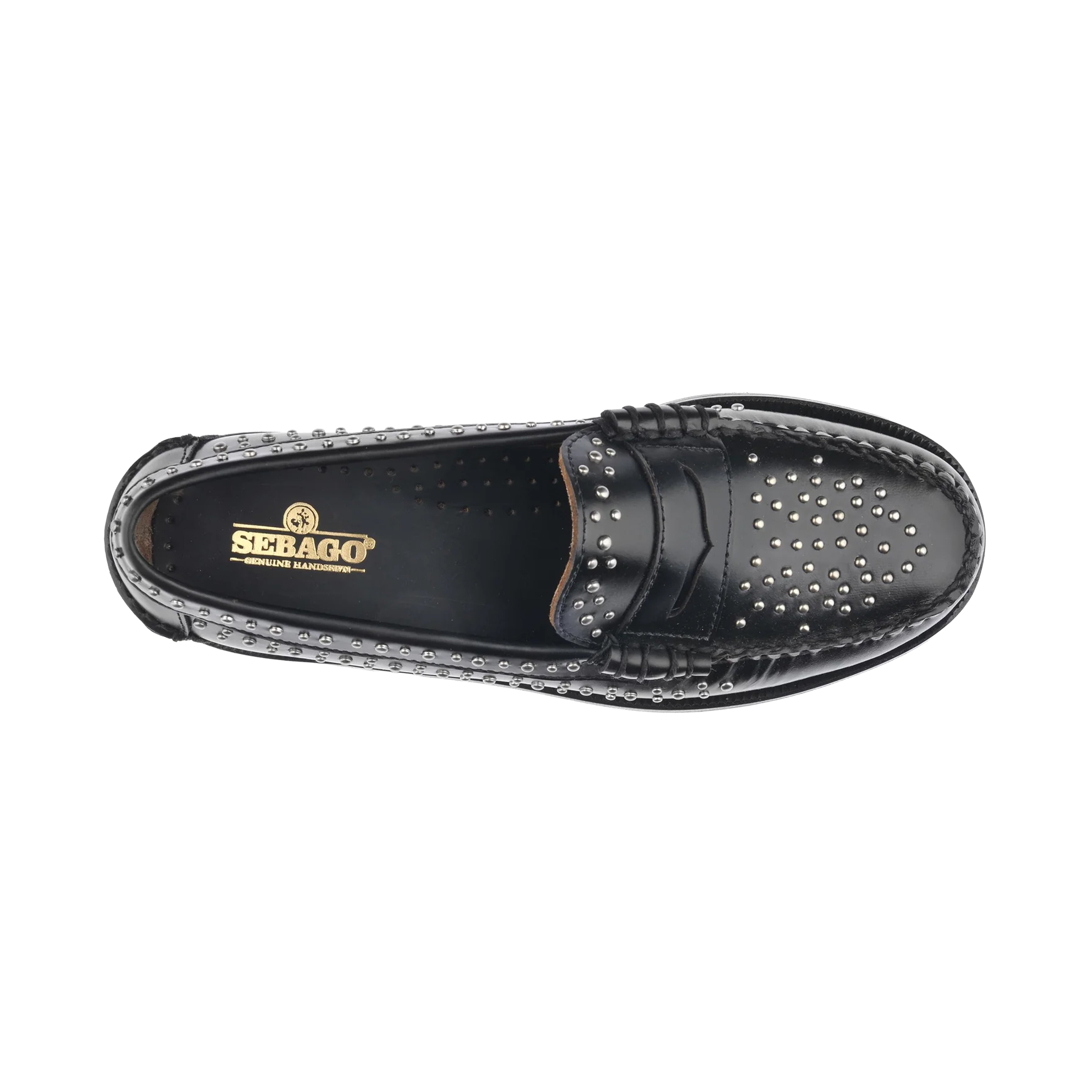 MOCASSINS DAN STUDS W BLACK
