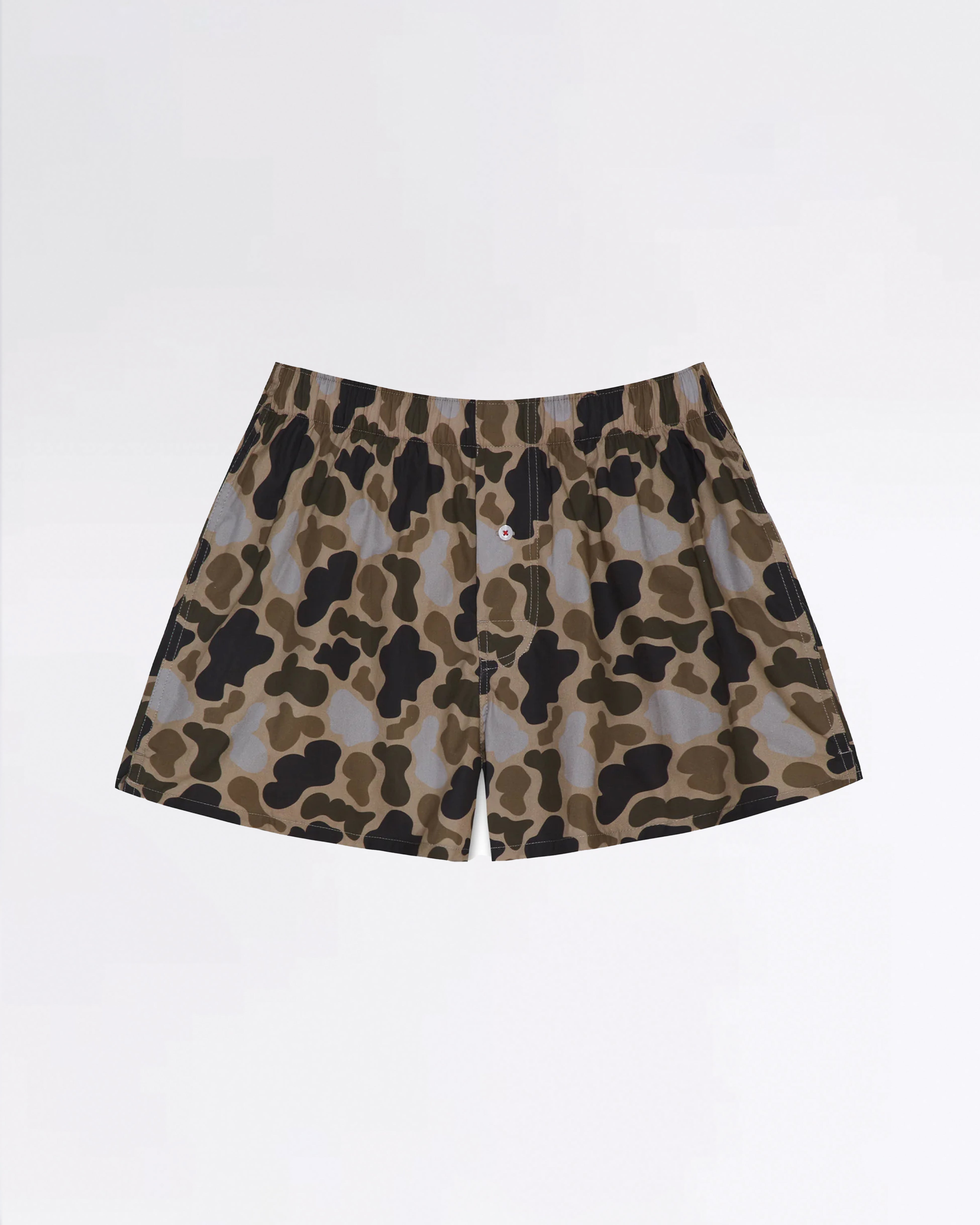 ORGANIC COTTON DUCK CAMO BOXER GREY