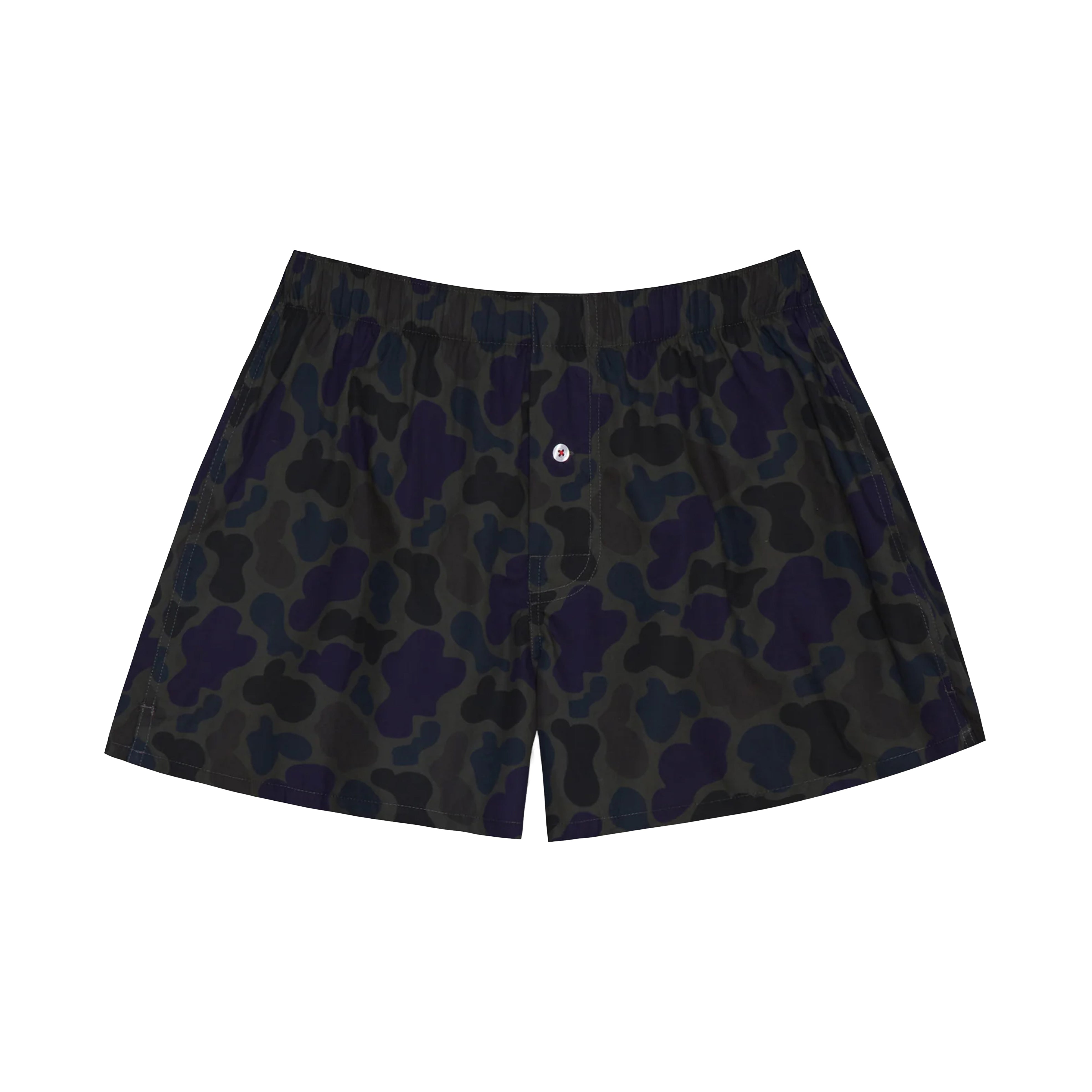 ORGANIC COTTON DUCK CAMO BOXER NAVY