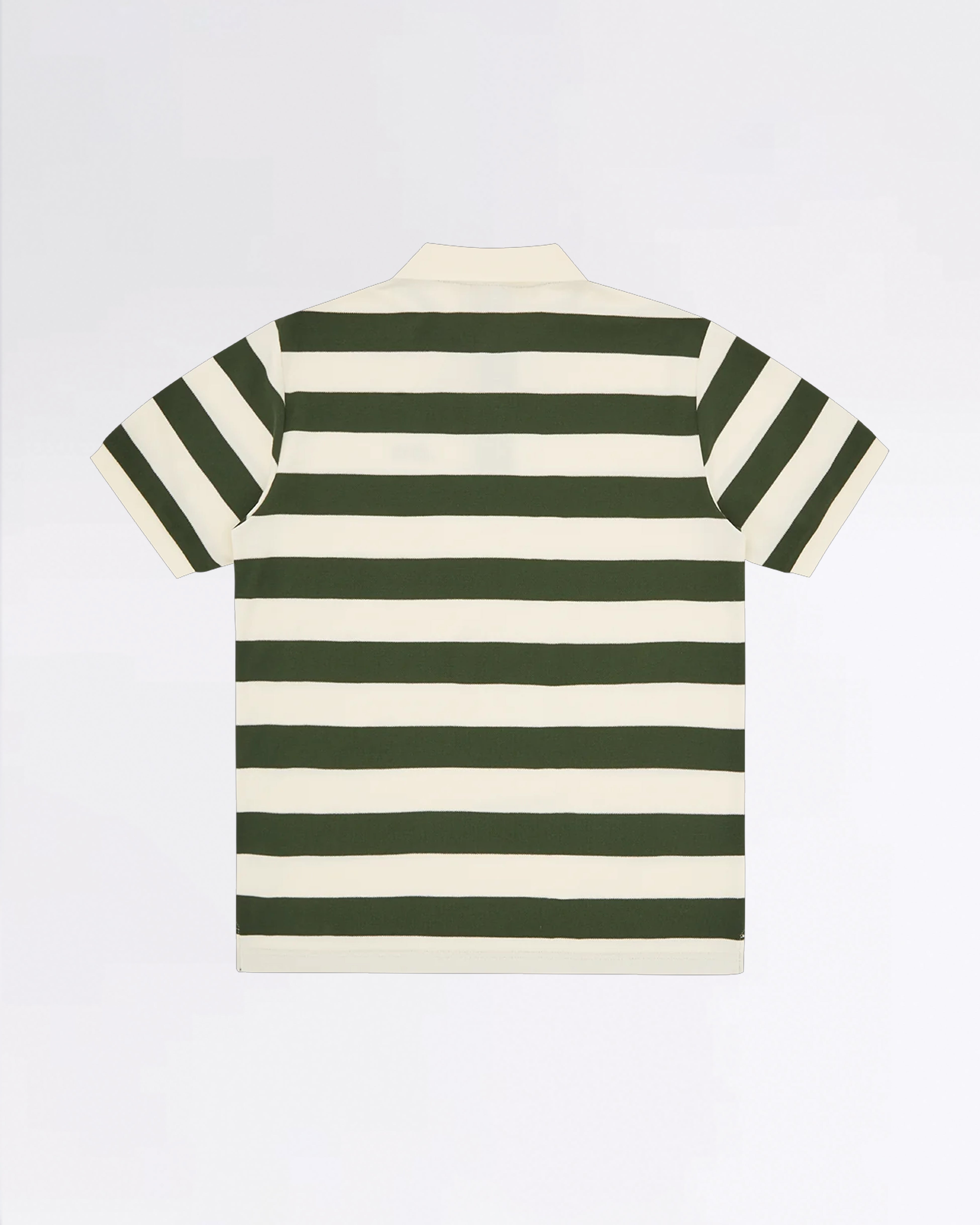 RUNNING DOG STRIPED POLO GREEN STRIPE