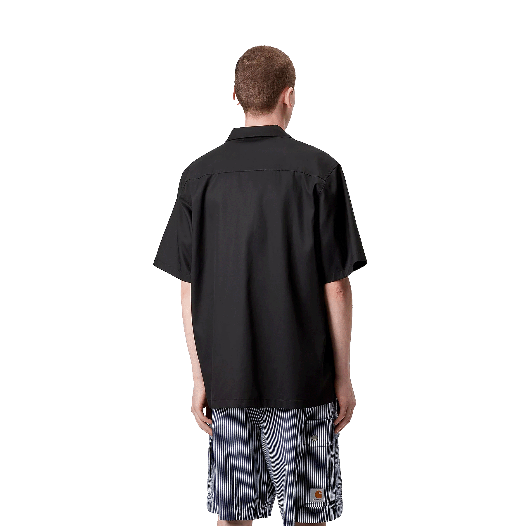 S/S DELRAY SHIRT BLACK/WHITE