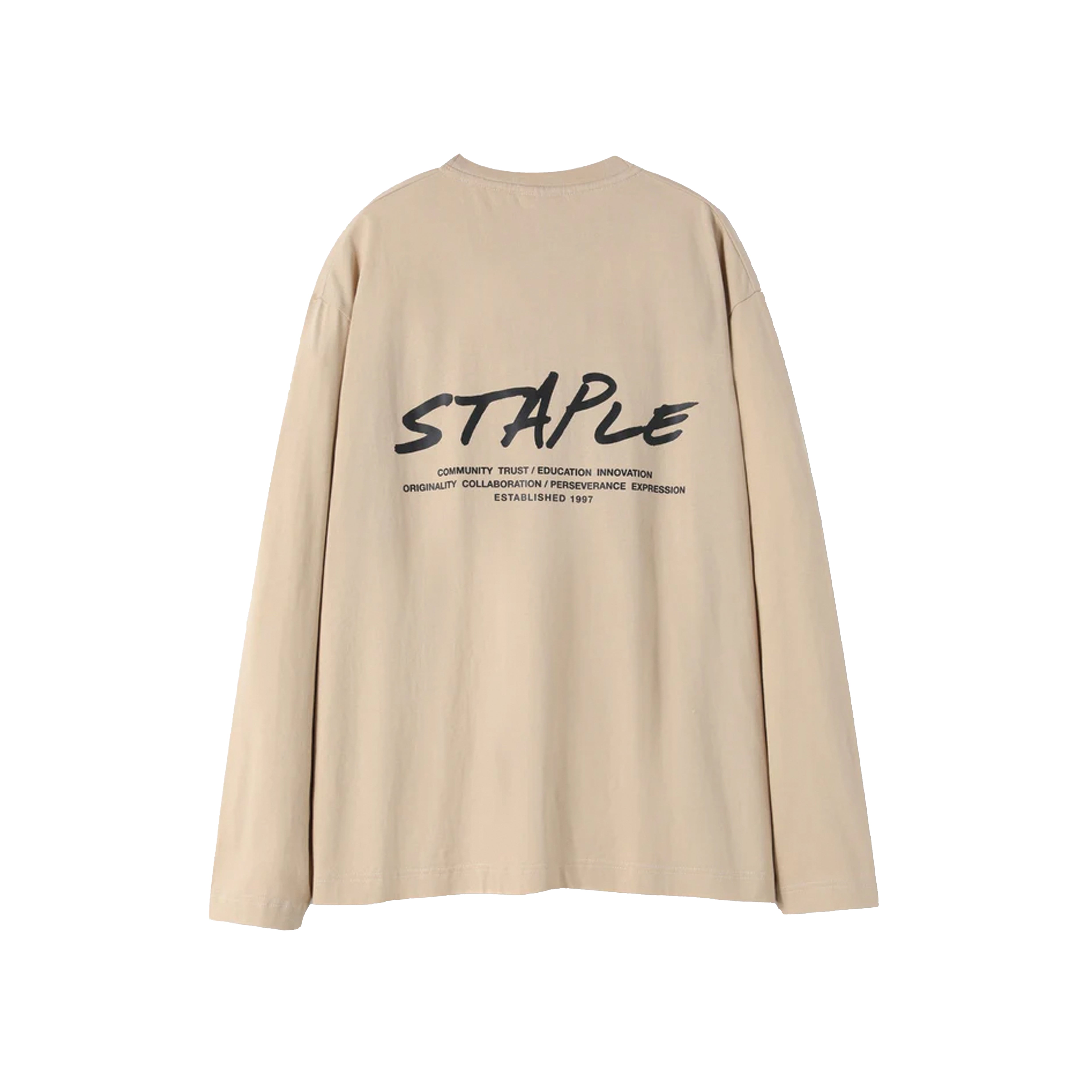 シーグラム ポケット L/S Tシャツ ベージュ