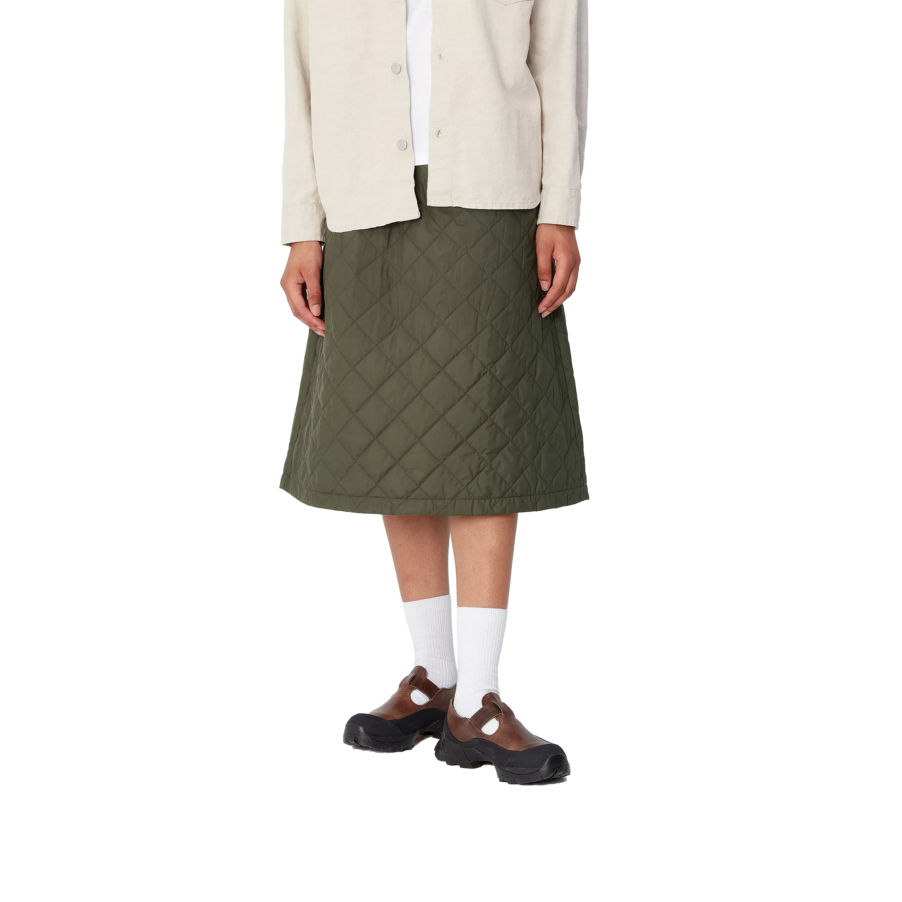W' SELMA SKIRT OFFICE GREEN