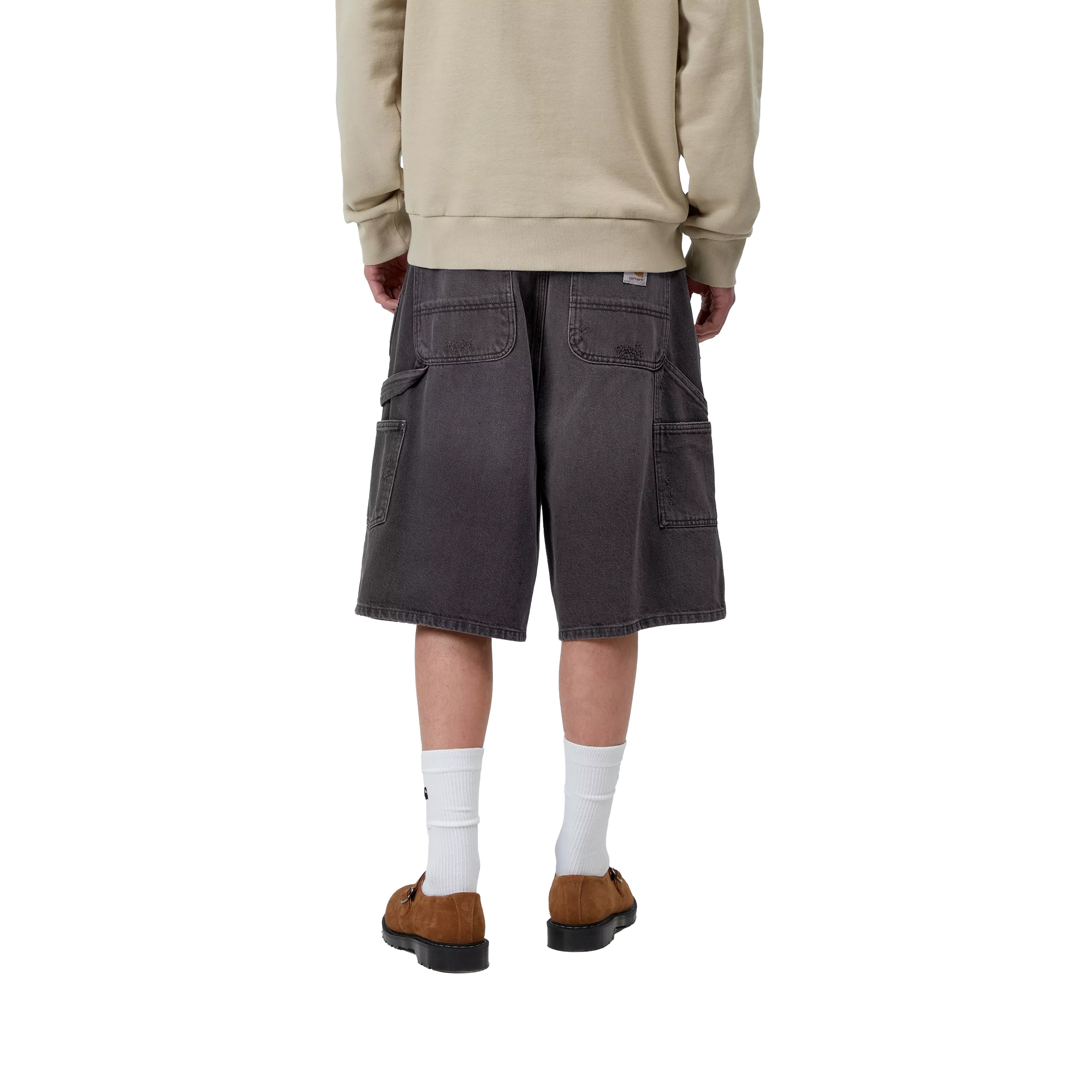 SHORT OG ADEN DOUBLE KNEE BLACK GRIND WASH