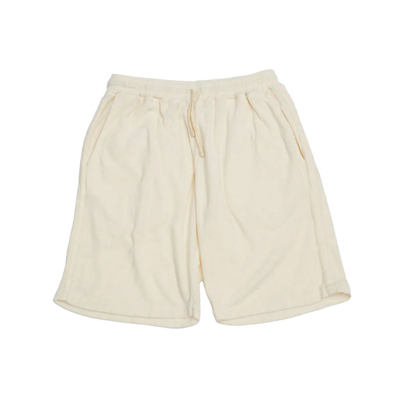 SIMPLE SHORT ECRU LIGHT WEIGHT TERRY