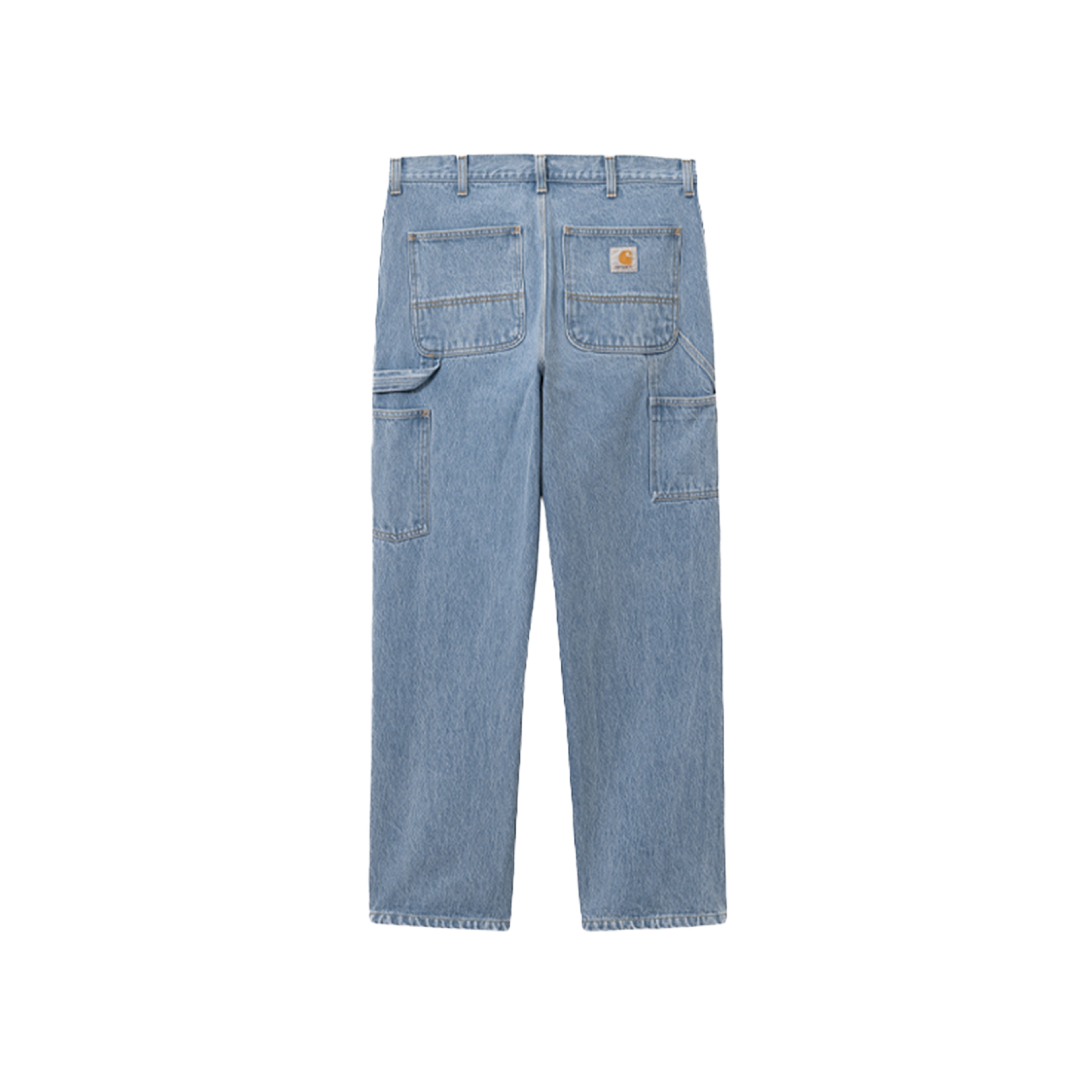 SINGLE KNEE PANT BLUE STONE BLEACHED