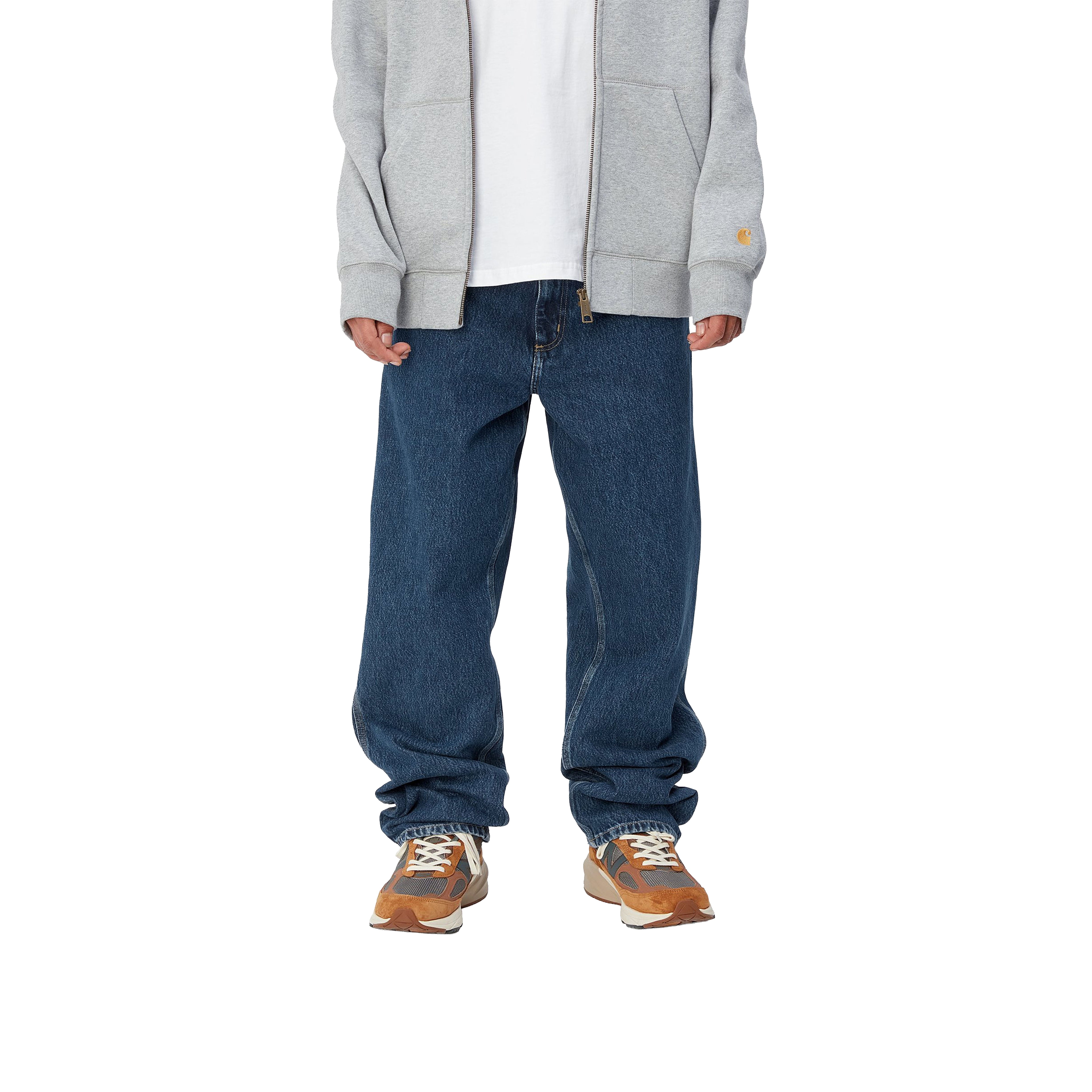 SINGLE KNEE PANT BLUE STONE WASHED