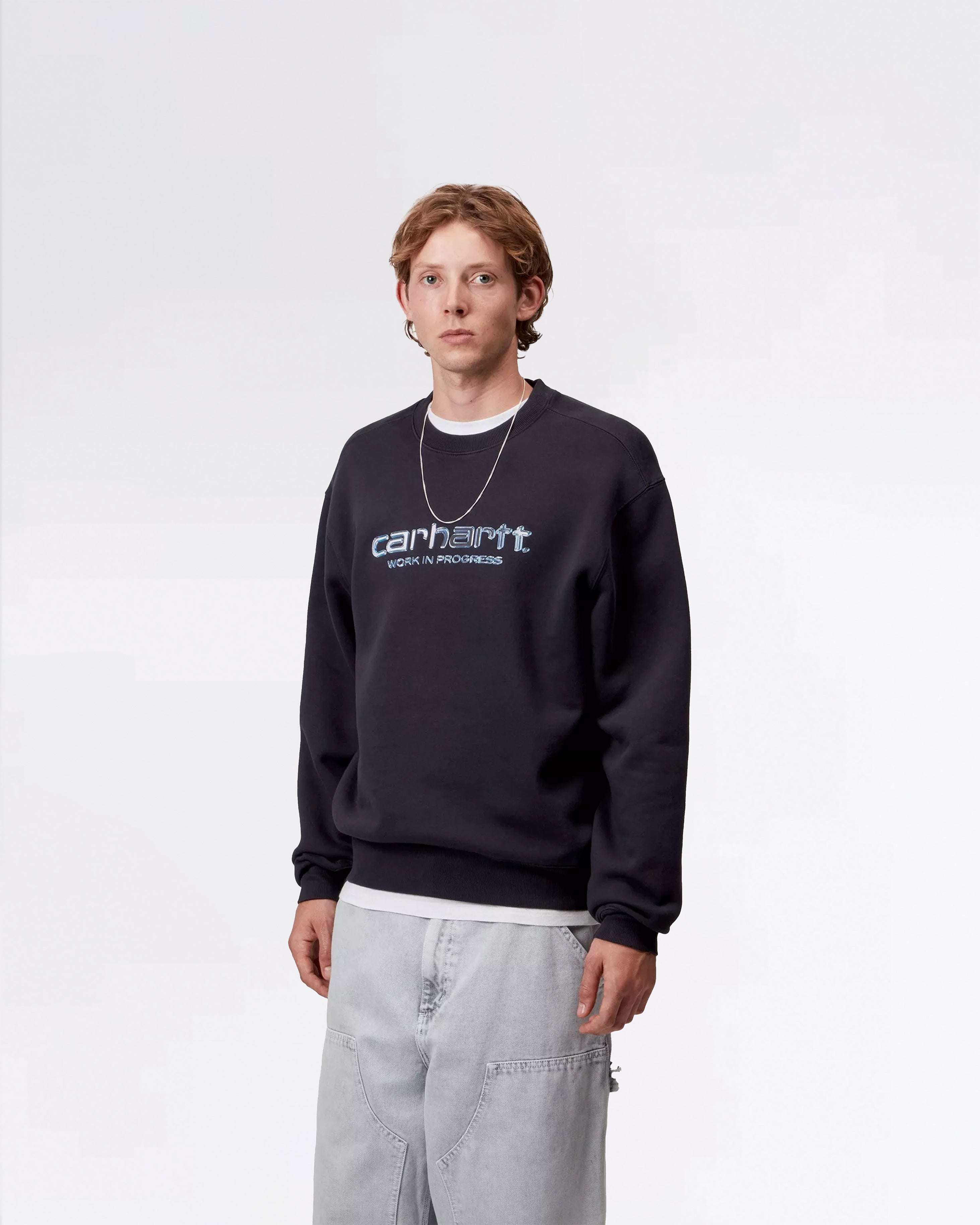 SOLAR CHROME SWEATSHIRT DARK NAVY
