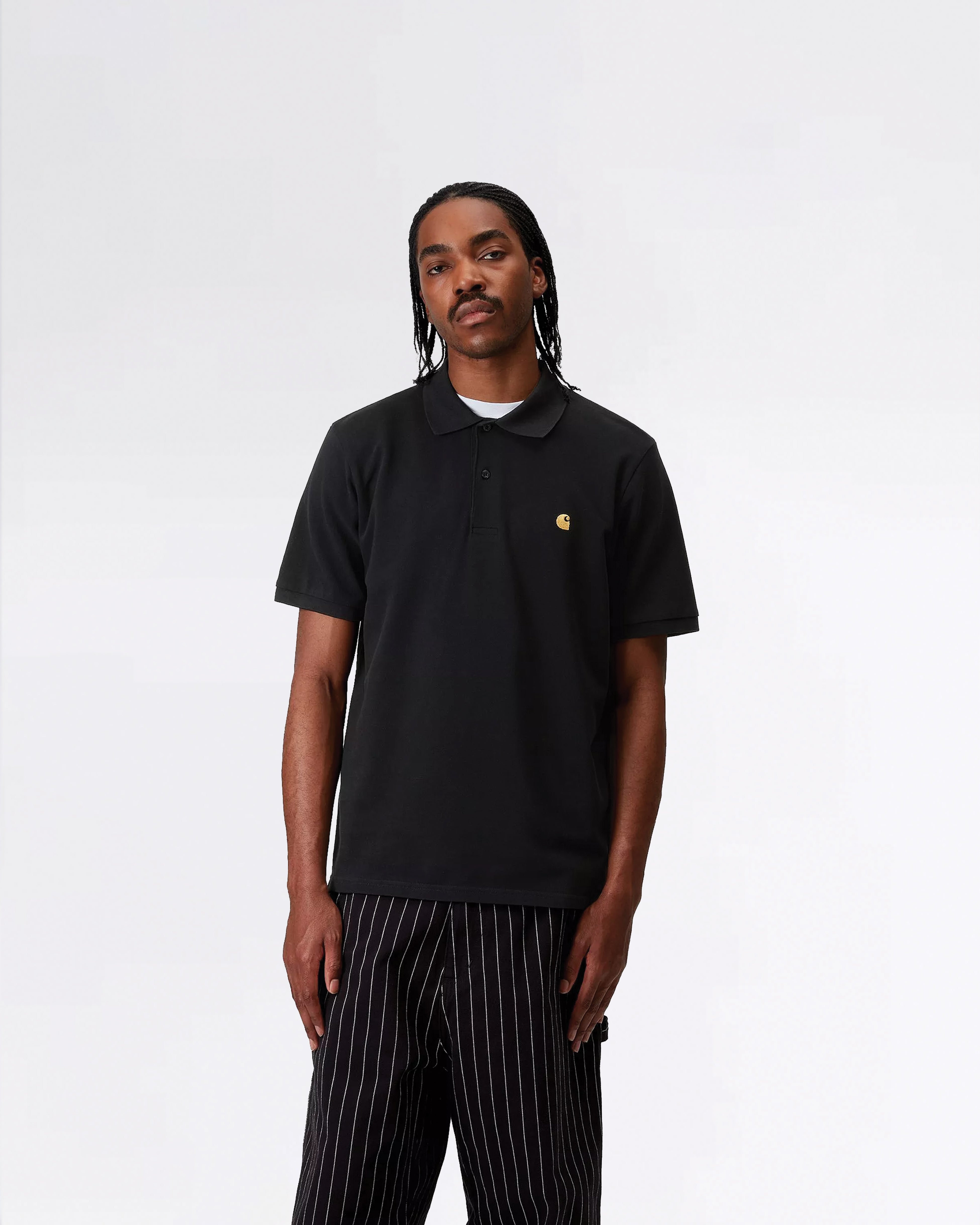 S/S CHASE PIQUE POLO BLACK