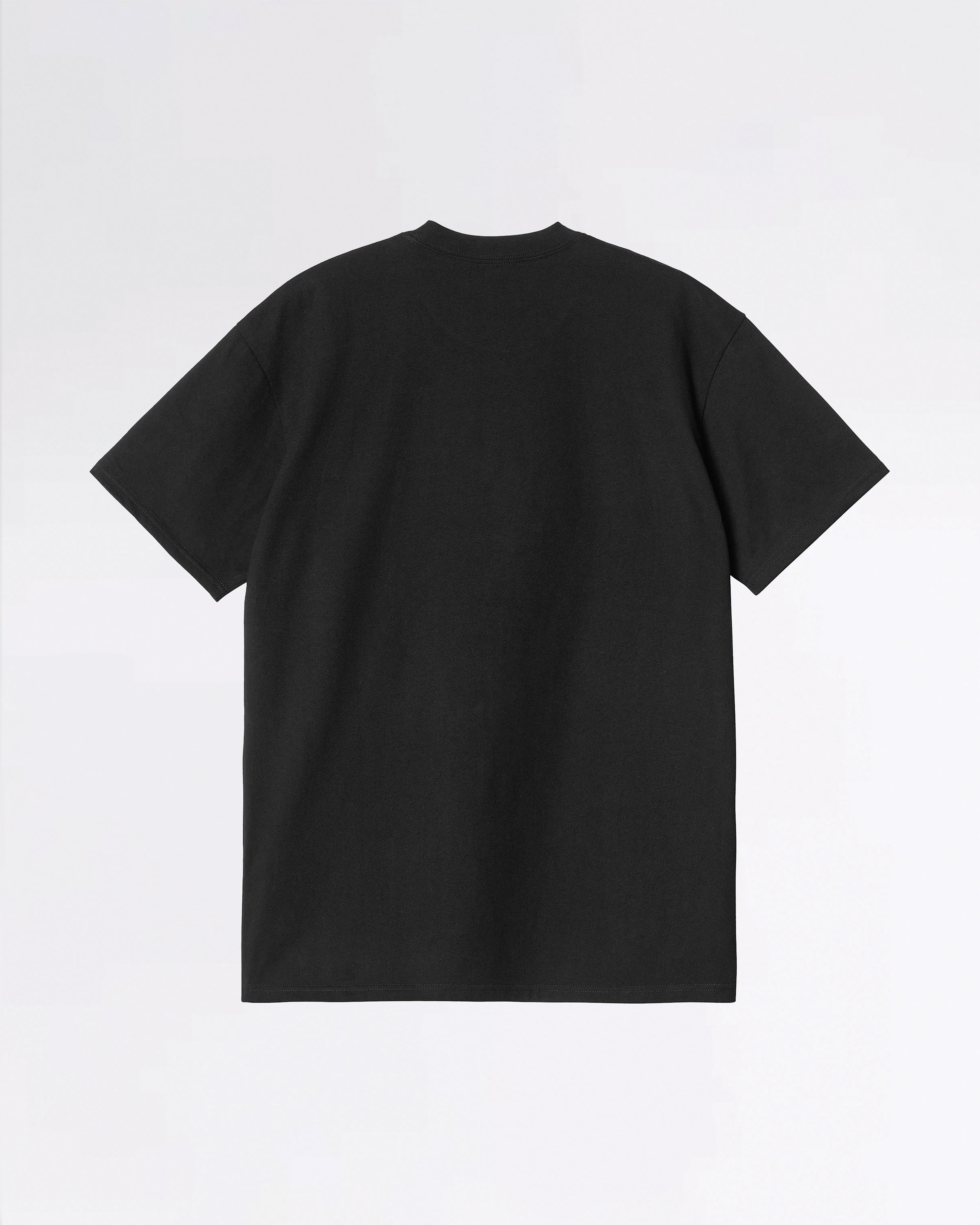 S/S POCKET HEART T-SHIRT BLACK/RED